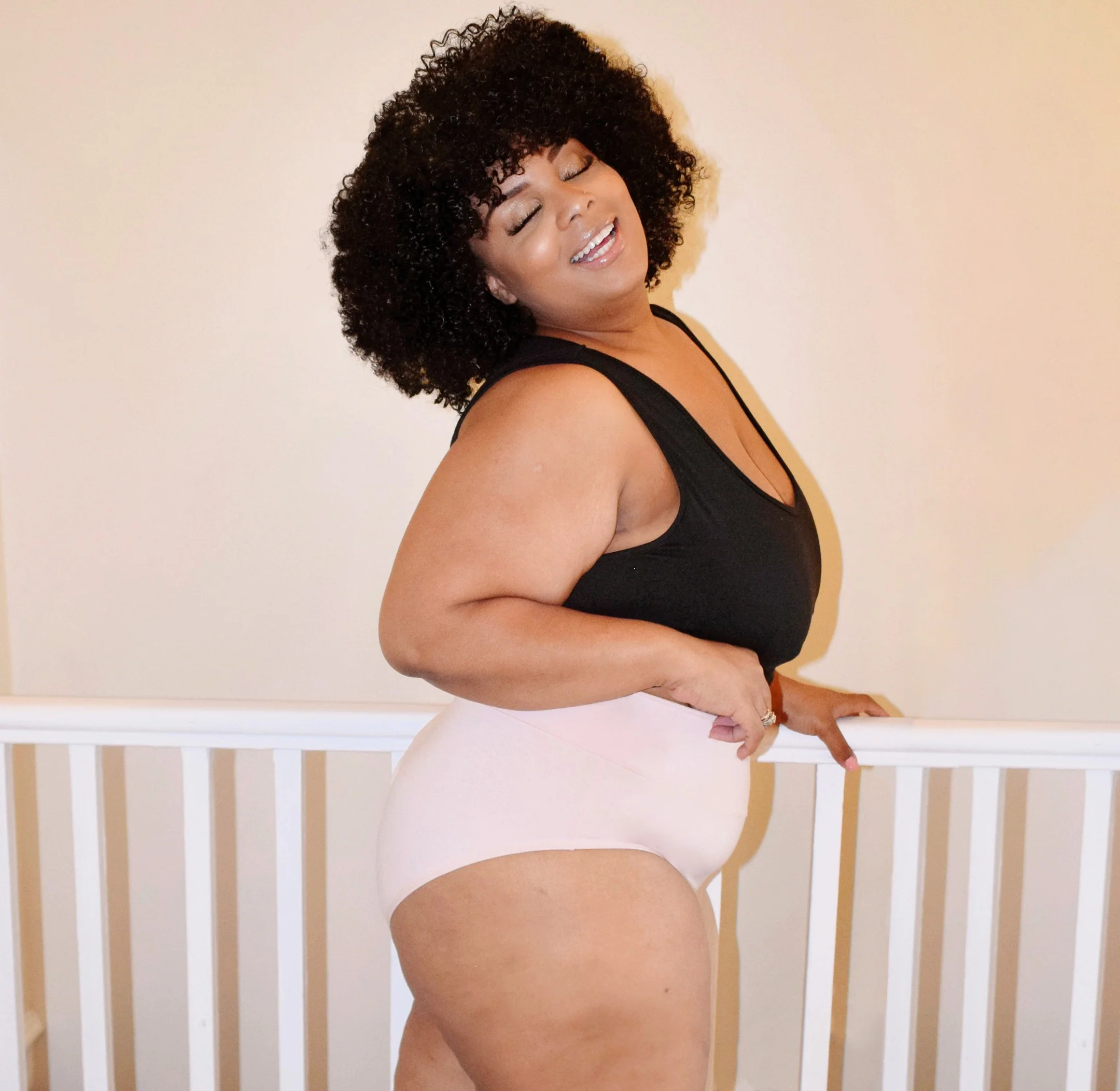Organic Cotton Full Brief Knickers - Ballet Pink - Image 8