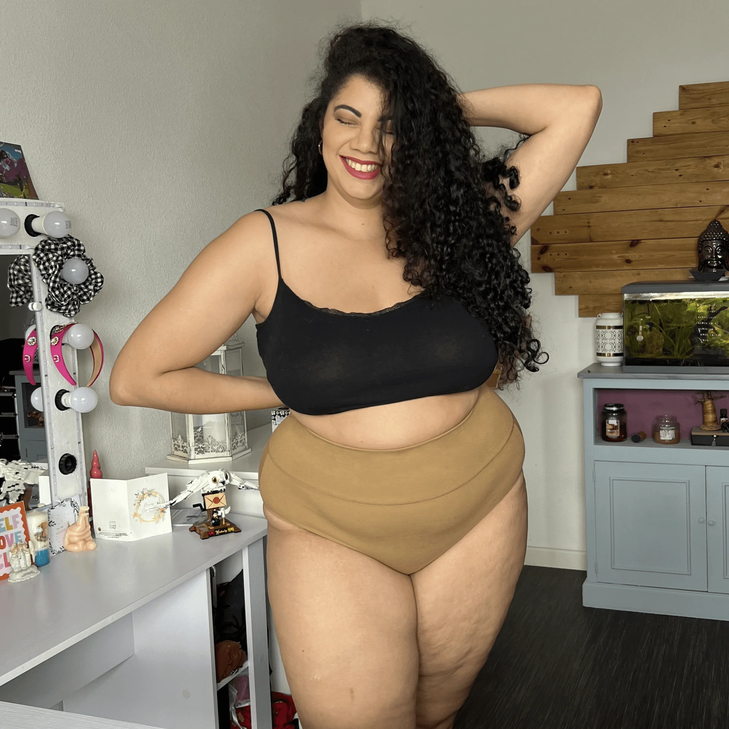 Organic Cotton Full Brief Knickers - Caramel - Image 3