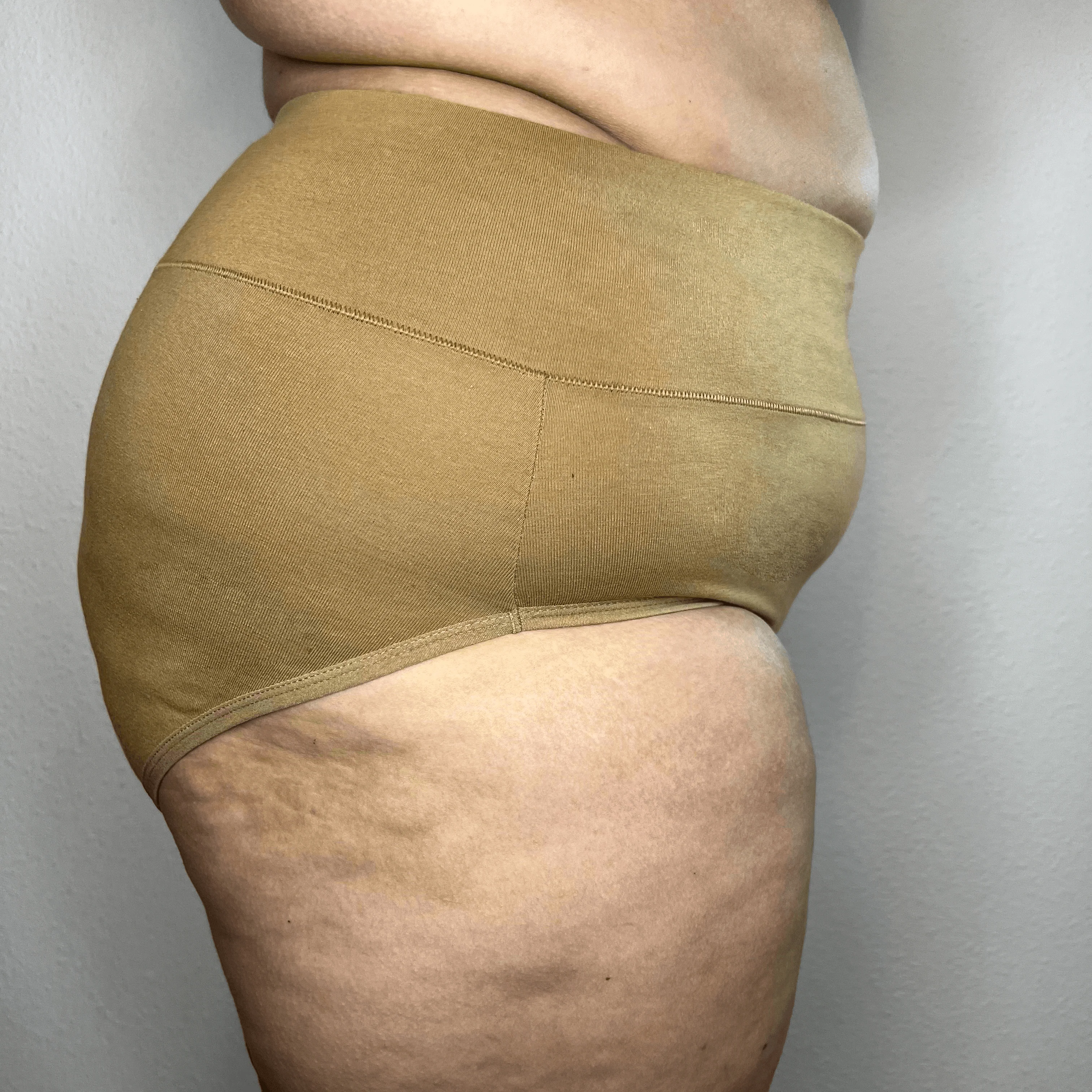 Organic Cotton Full Brief Knickers - Caramel - Image 5