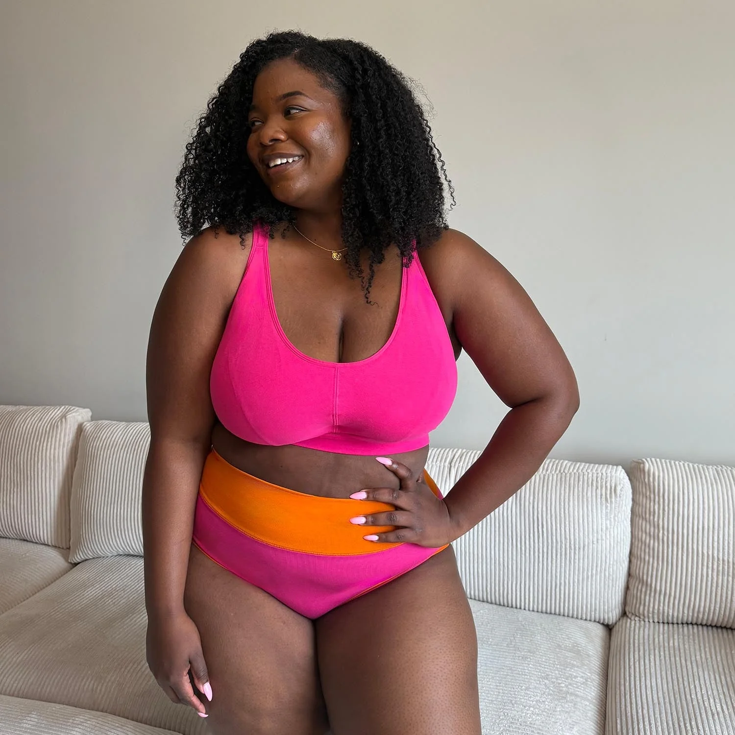 Organic Cotton Full Brief Duo Knickers - Barbara & Papaya - Image 3