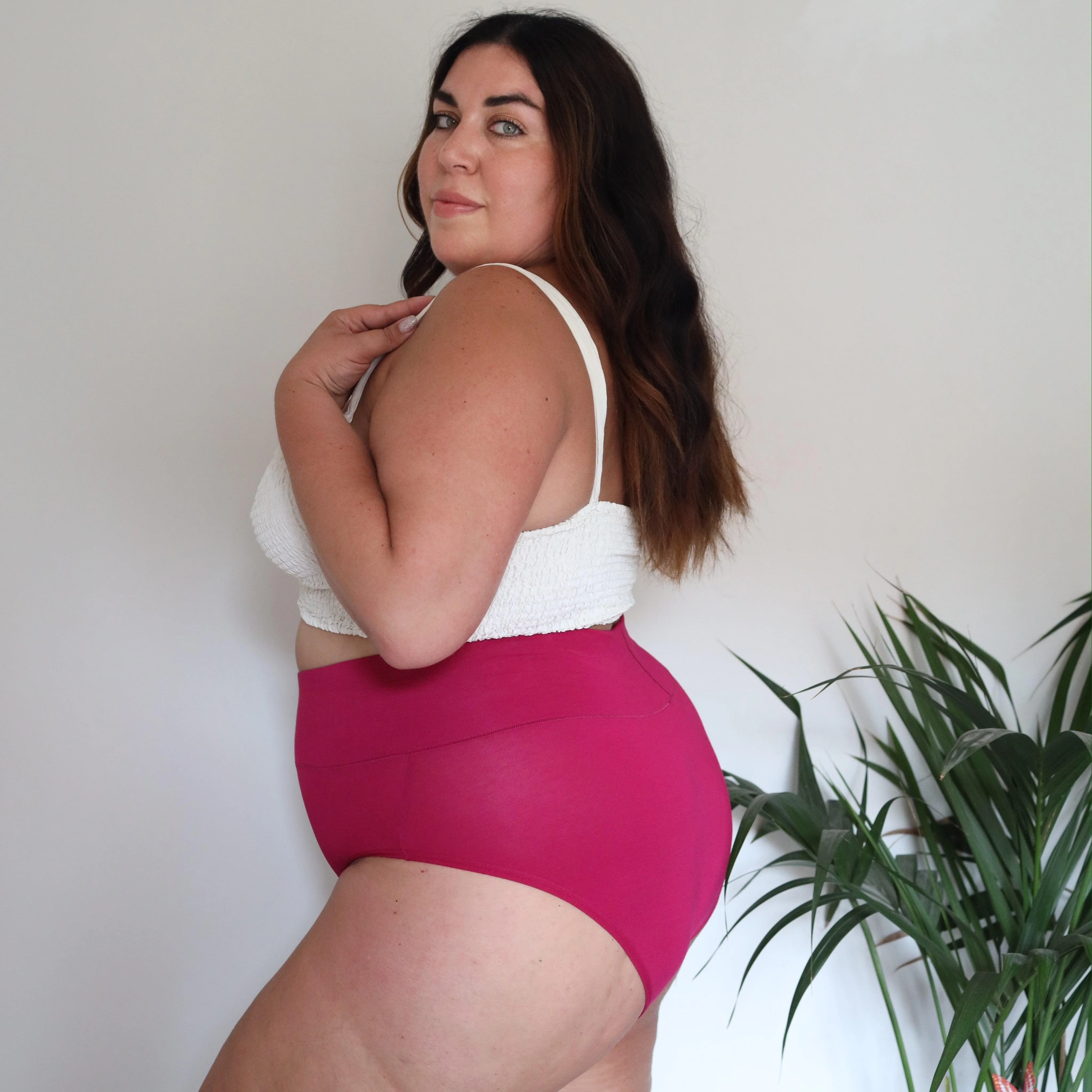 Organic Cotton Full Brief Knickers - Raspberry Pie - Image 7