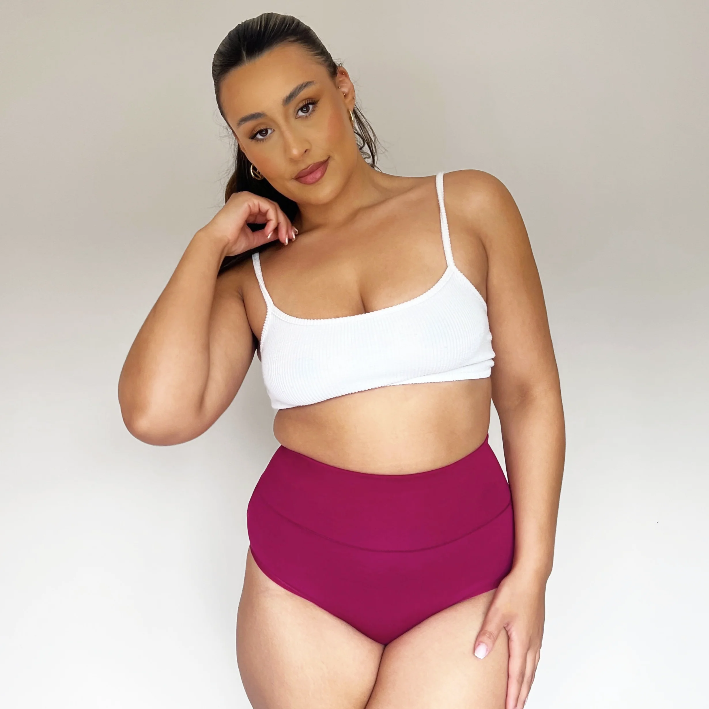 Organic Cotton Full Brief Knickers - Raspberry Pie - Image 8