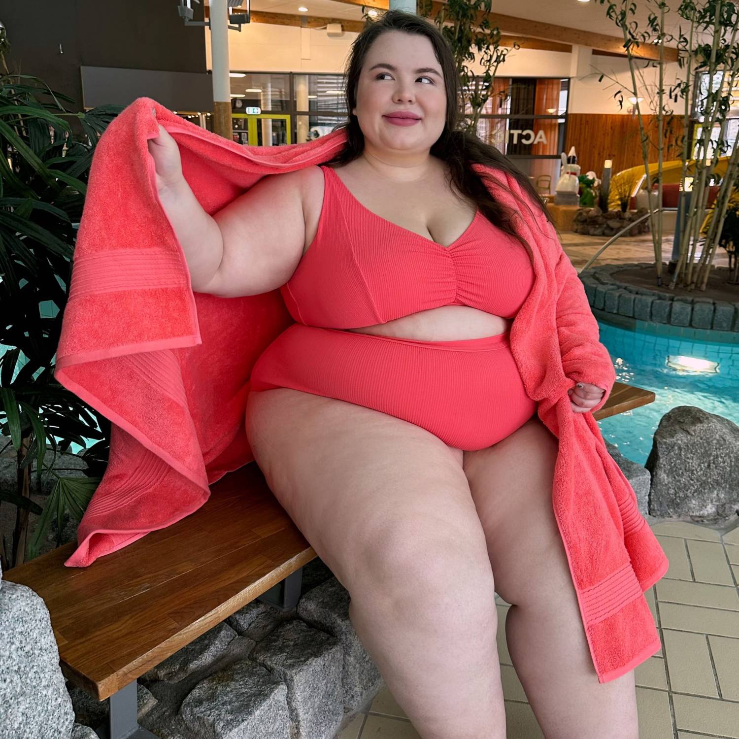 Hasta La Vista Bikini Bottoms - Coral - Image 8