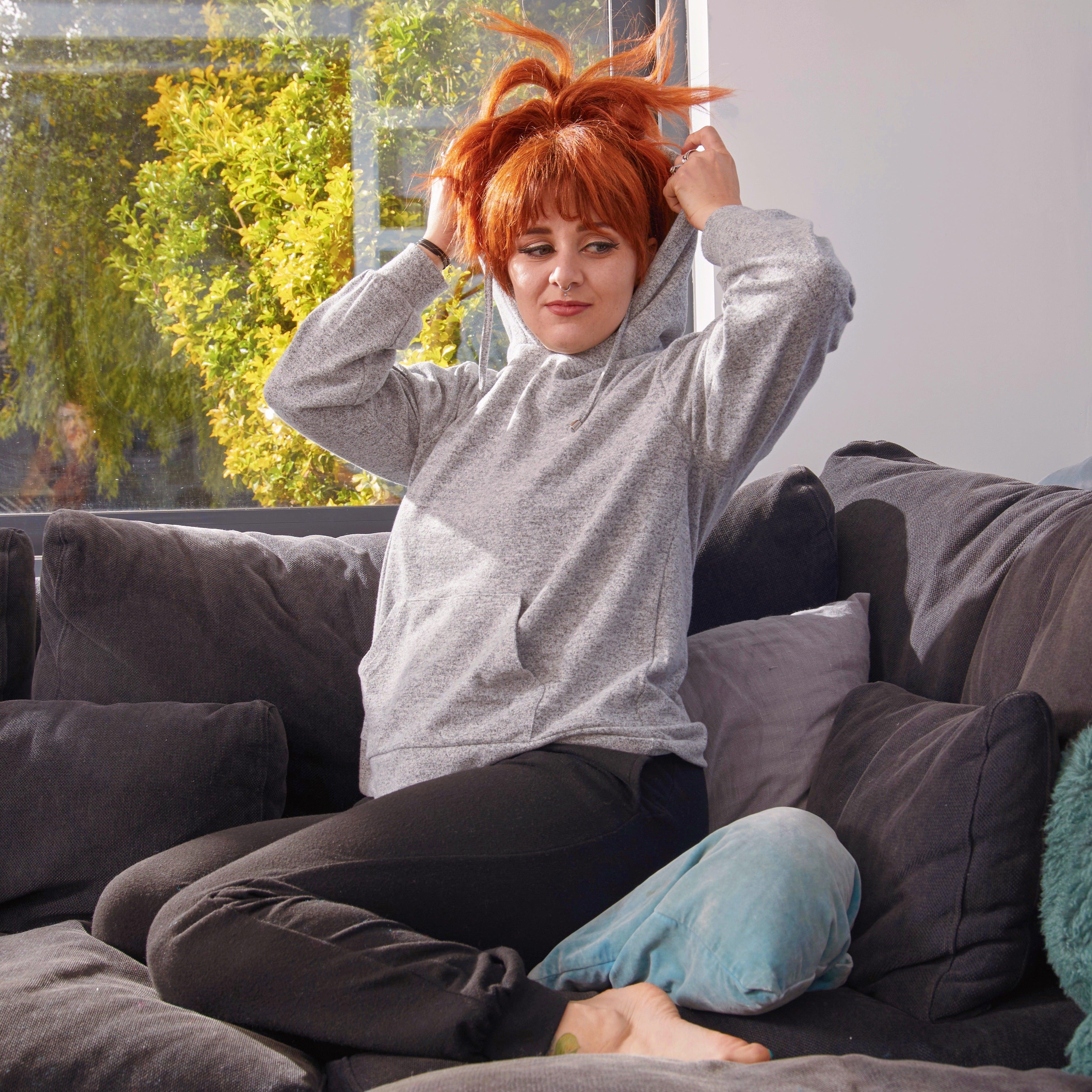 Hoodie - Grey Marl - Image 6