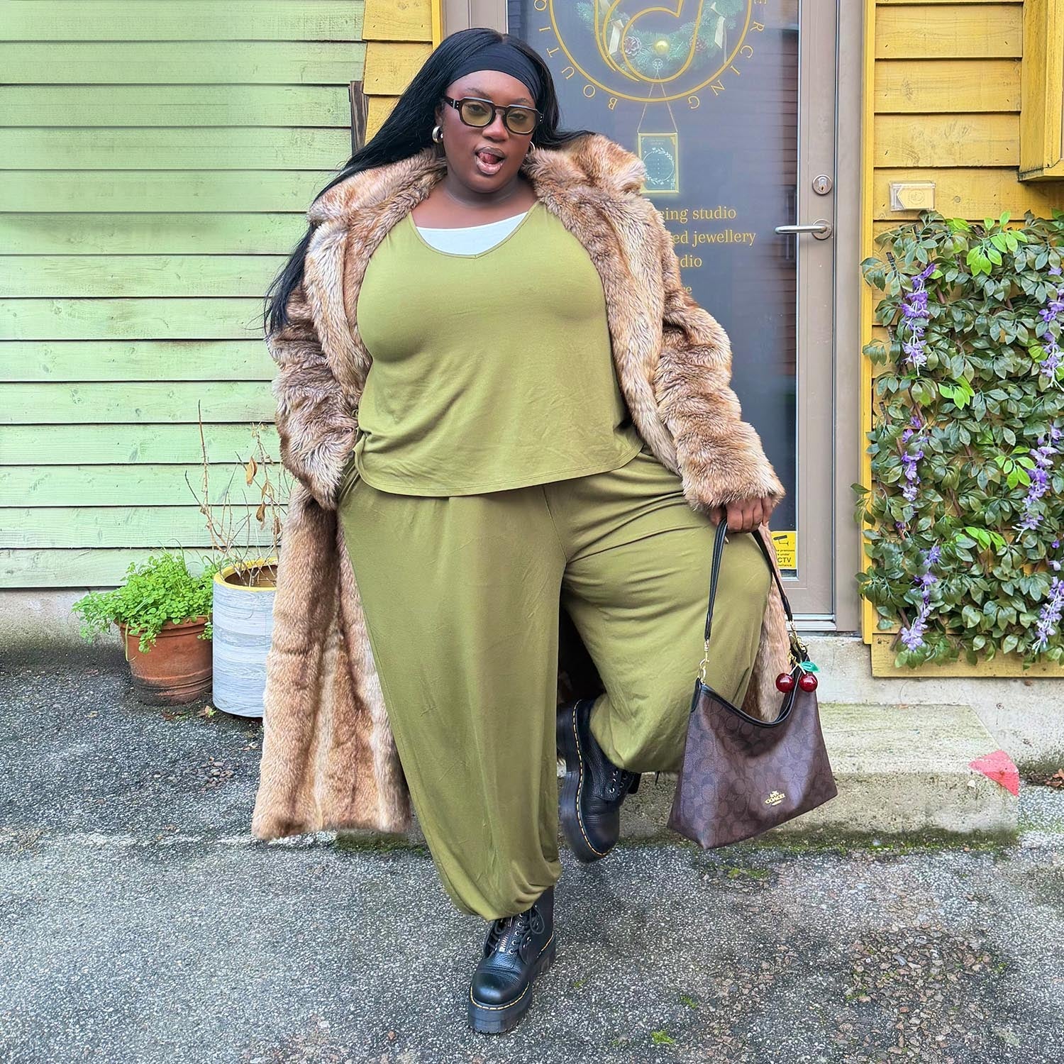 Claudette Trousers - Olive - Image 13