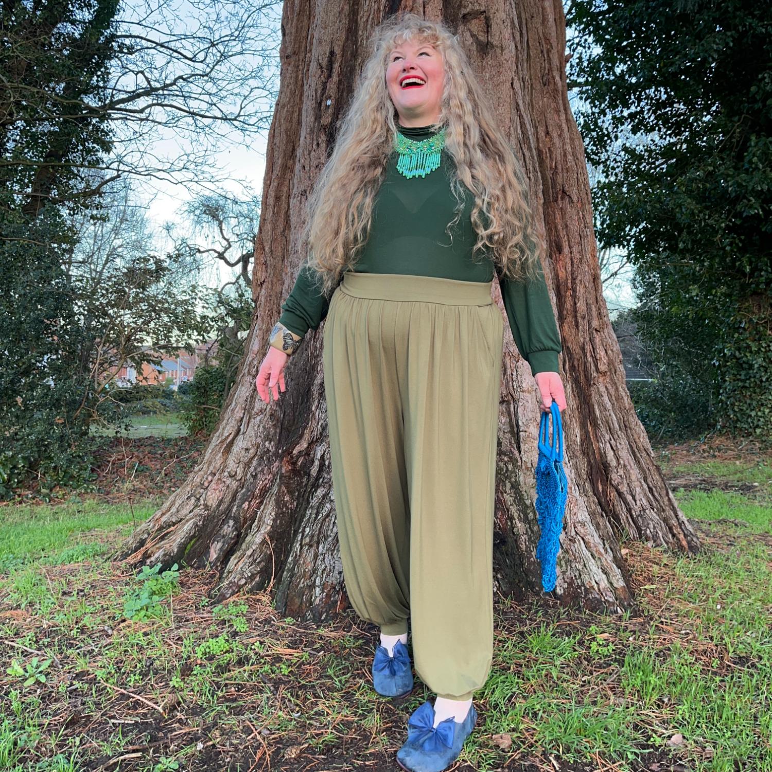 Claudette Trousers - Olive - Image 2