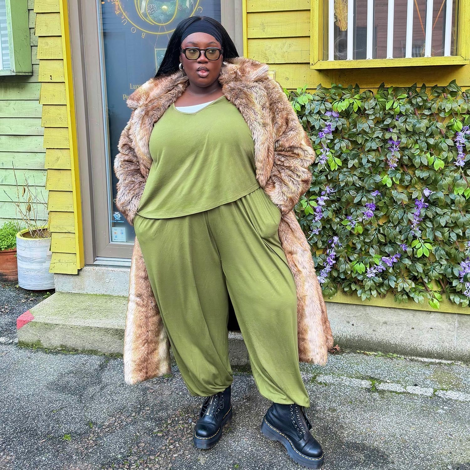 Claudette Trousers - Olive - Image 8