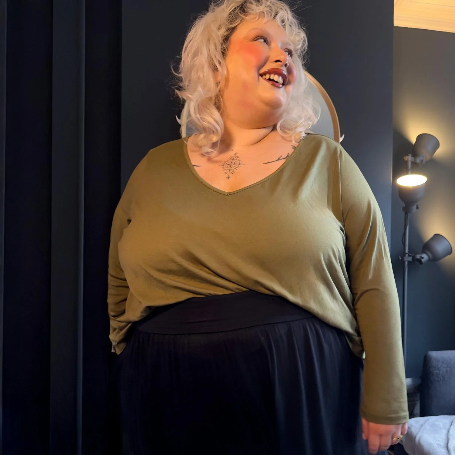 The Marsha Top - Olive - Image 2