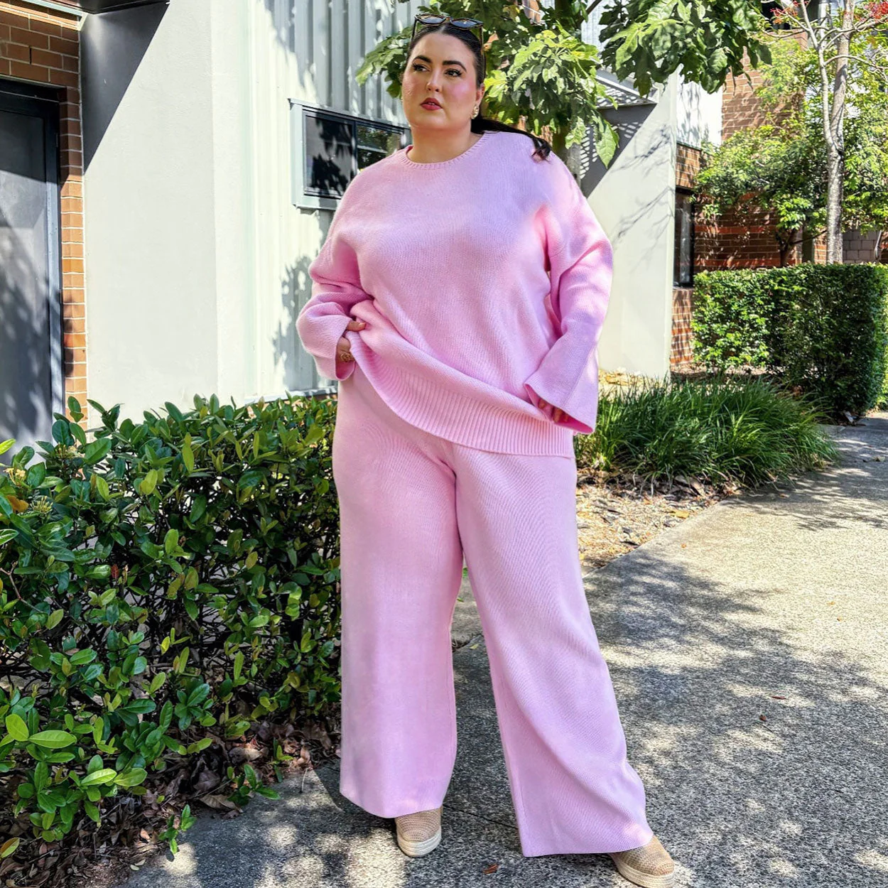 Knit Longline Jumper - Pétale de Rose - Image 3