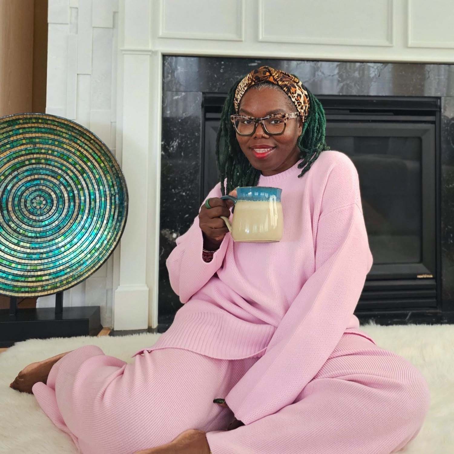 Knit Longline Jumper - Pétale de Rose - Image 9