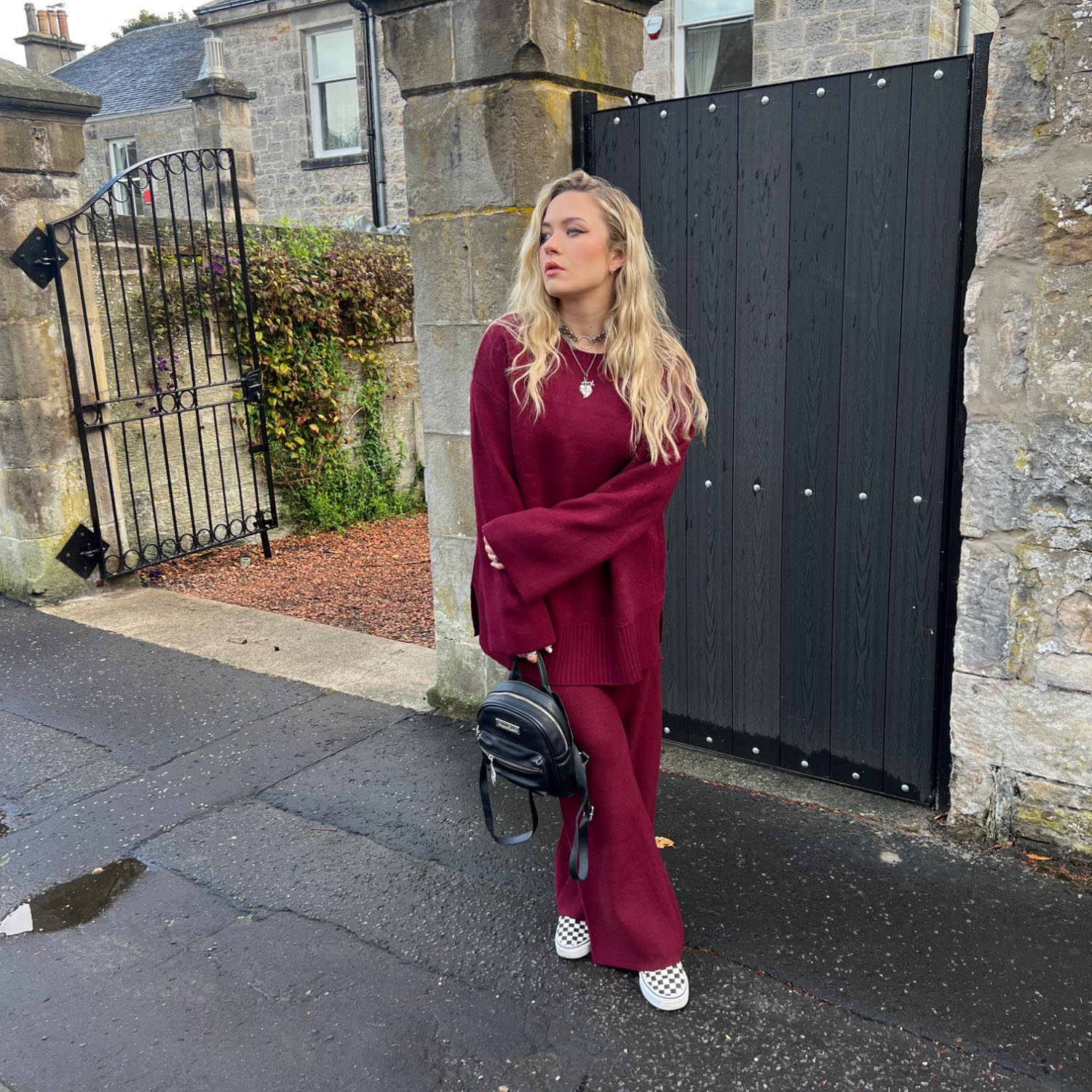 Knit Longline Jumper - Roast - Image 19