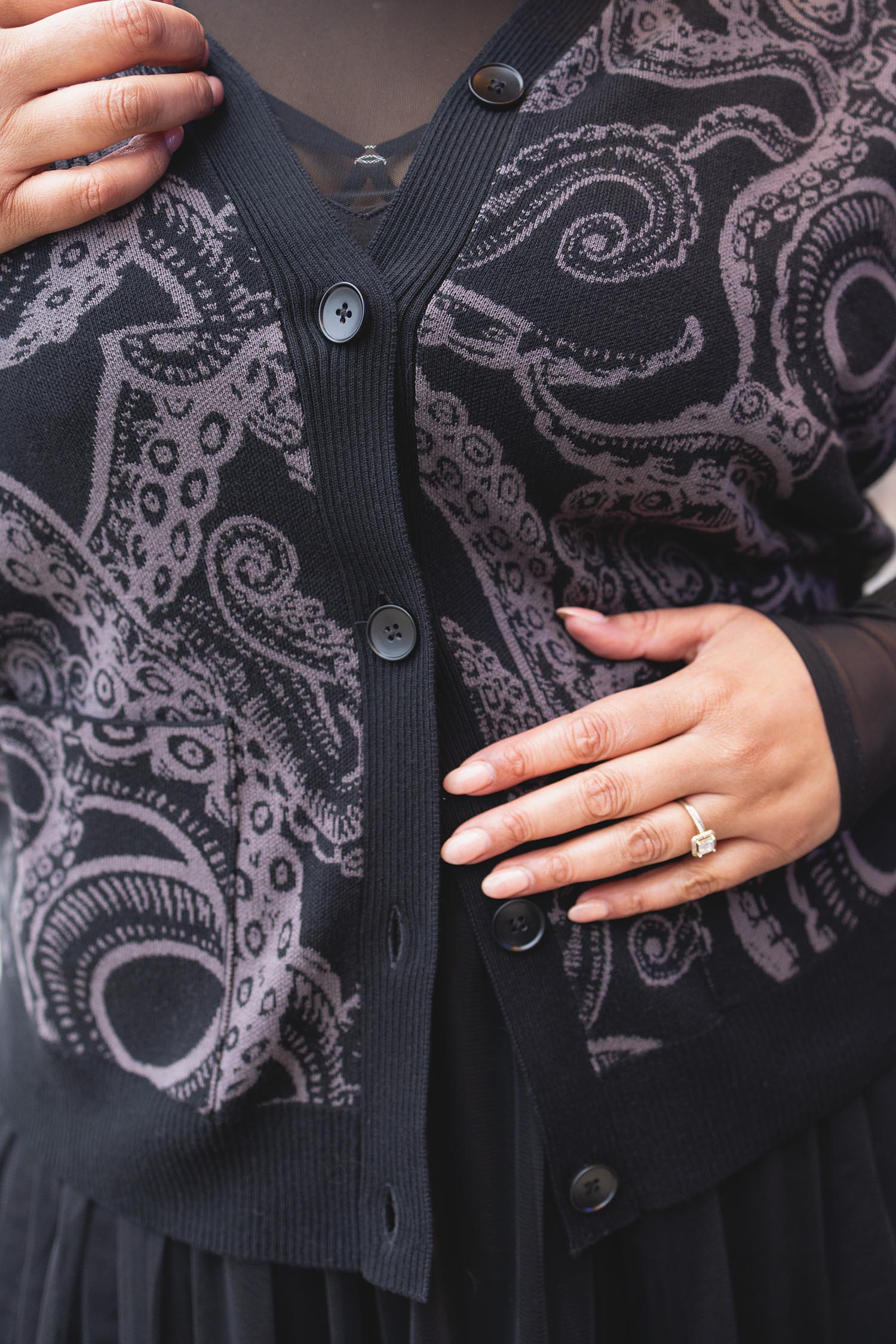 Cotton Rich Cardigan - Kraken's Embrace - Image 3