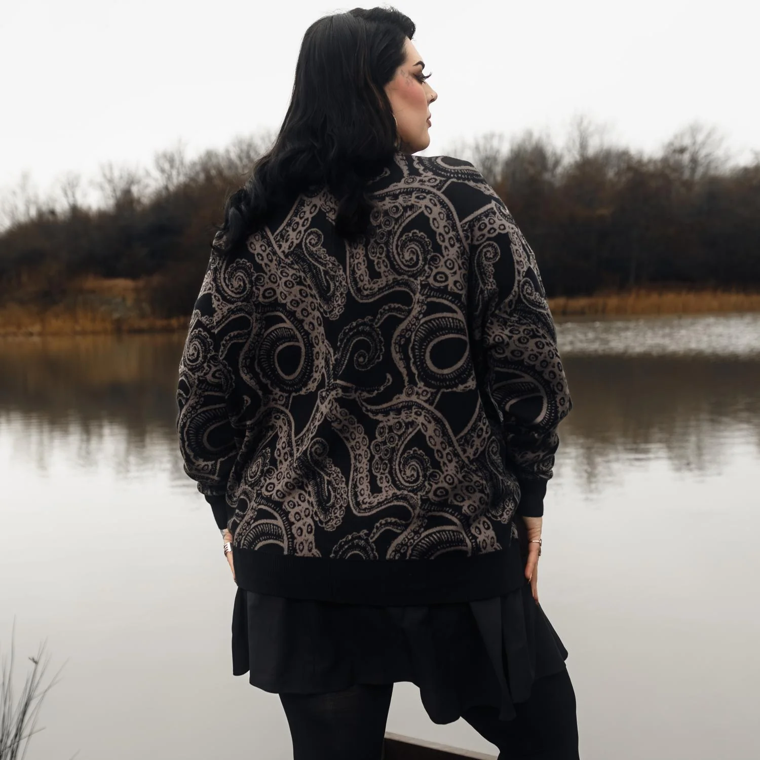 Cotton Rich Cardigan - Kraken's Embrace - Image 4