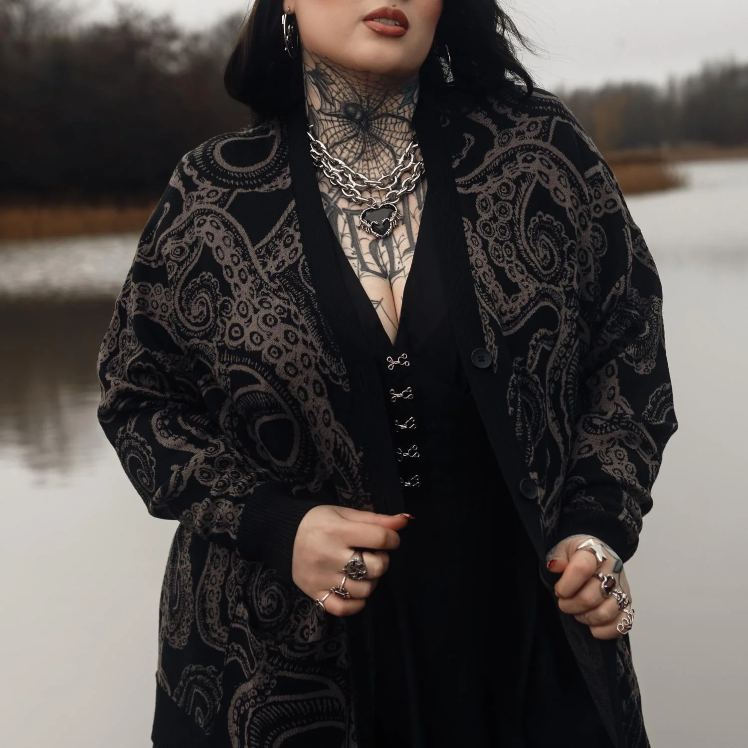 Cotton Rich Cardigan - Kraken's Embrace - Image 5