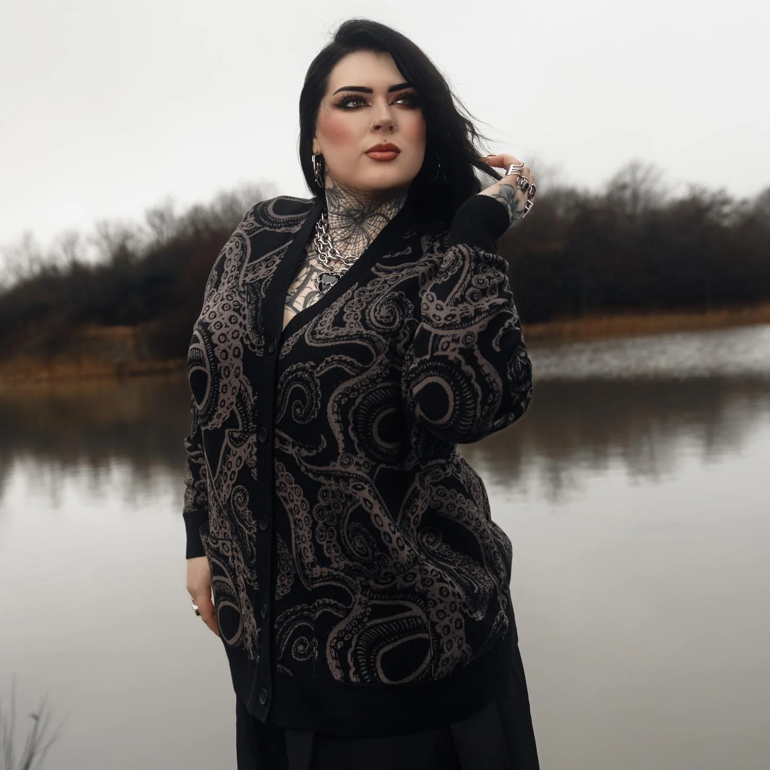 Cotton Rich Cardigan - Kraken's Embrace - Image 9