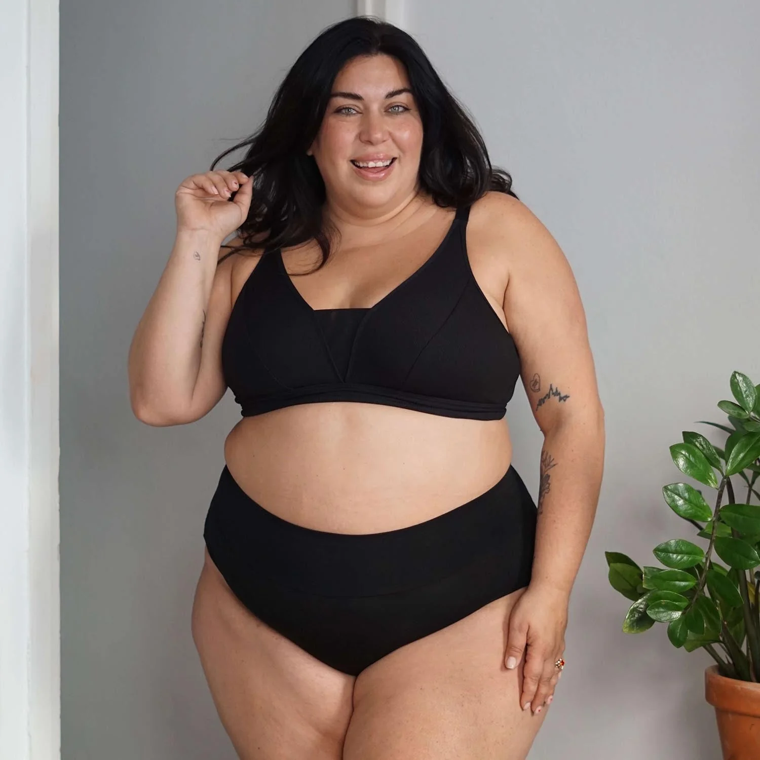 Organic Cotton Lacey Full Brief Knickers - Image 8
