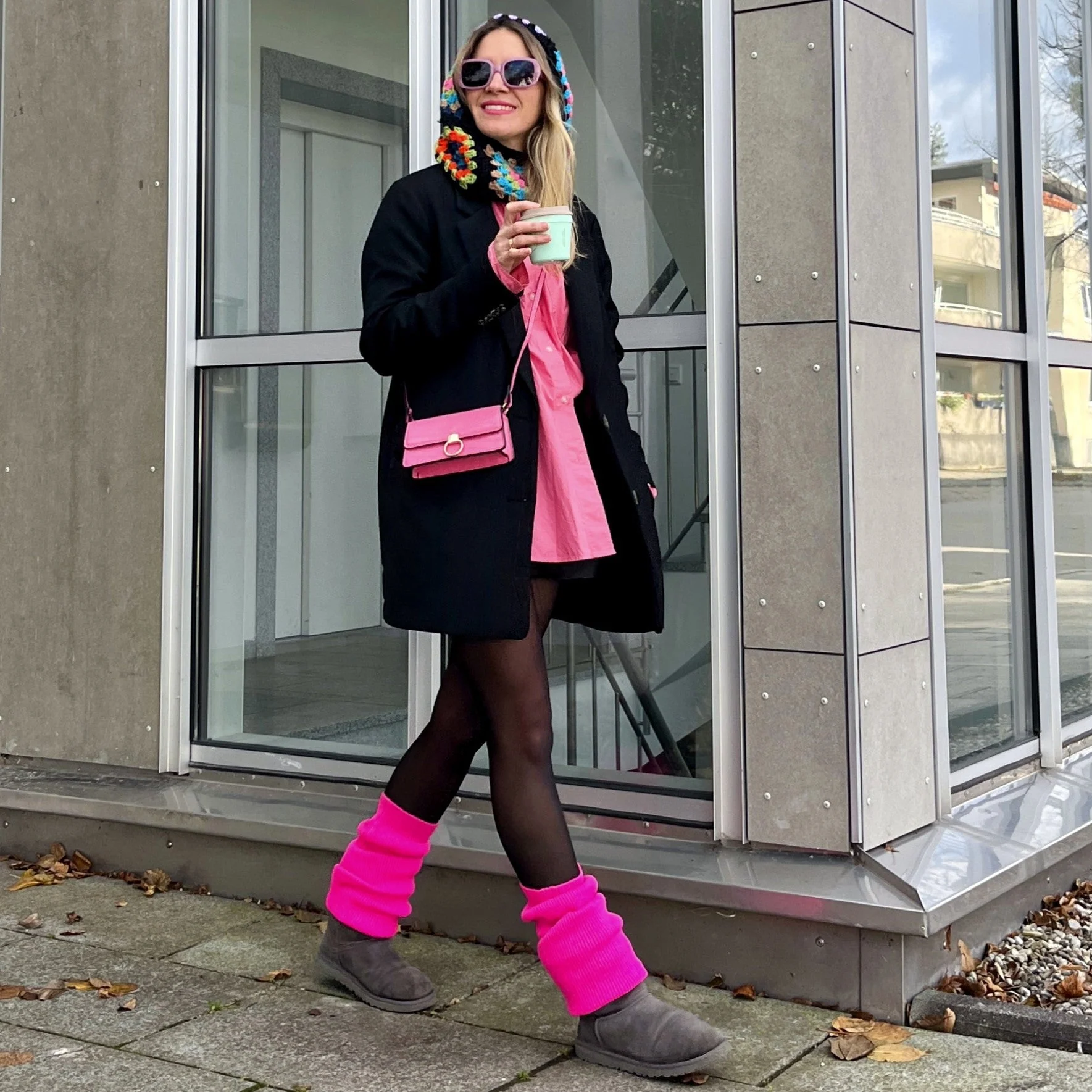 Leg Warmers - Neon Pink - Image 3
