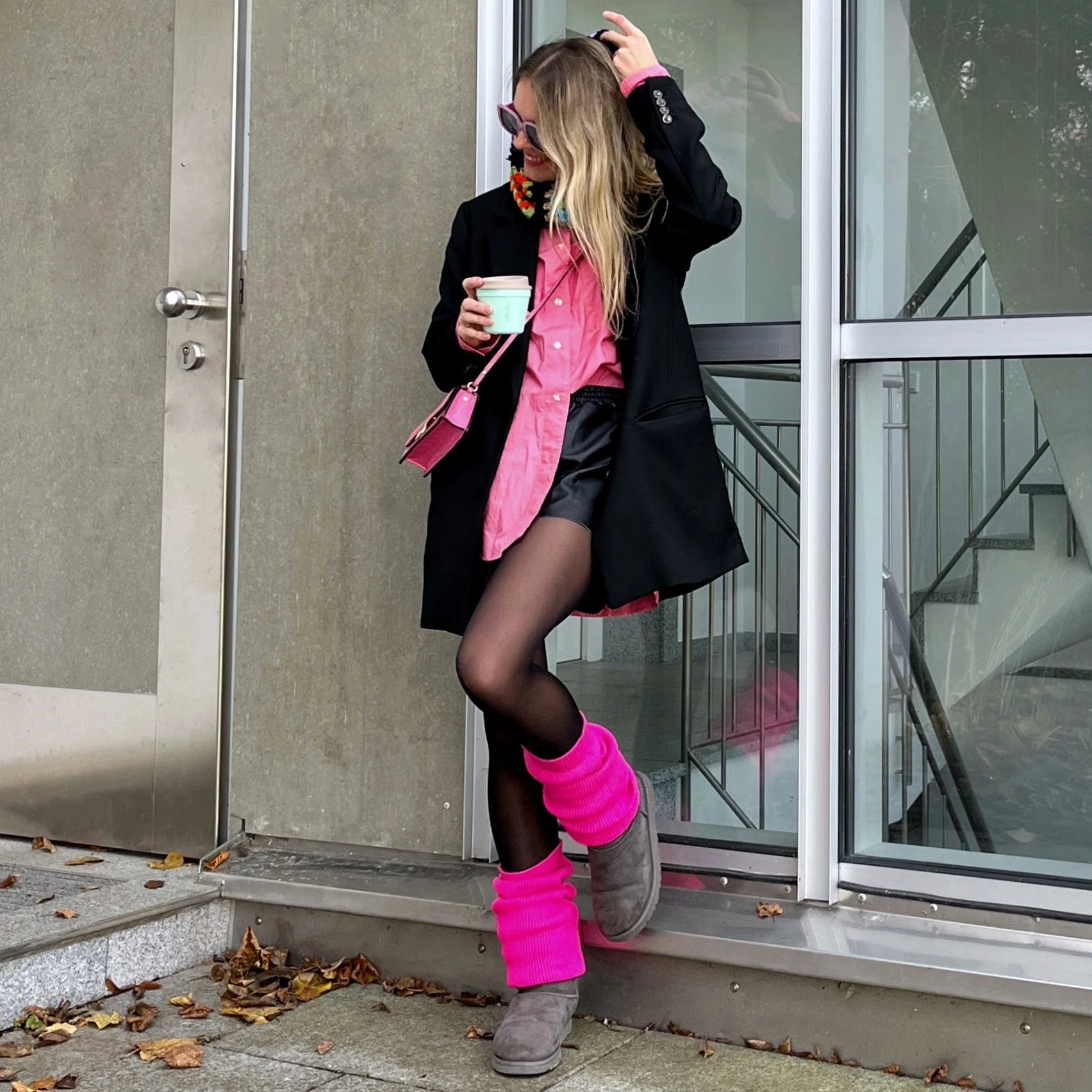 Leg Warmers - Neon Pink - Image 7