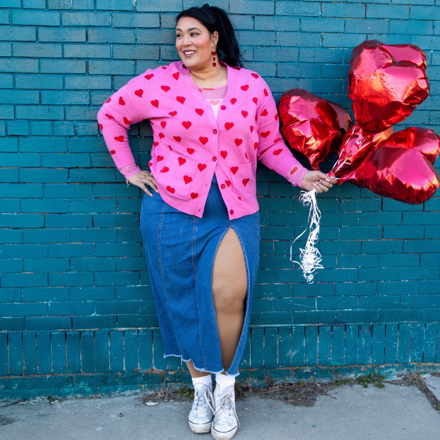Cotton Rich Cardigan - Love Me - Image 2