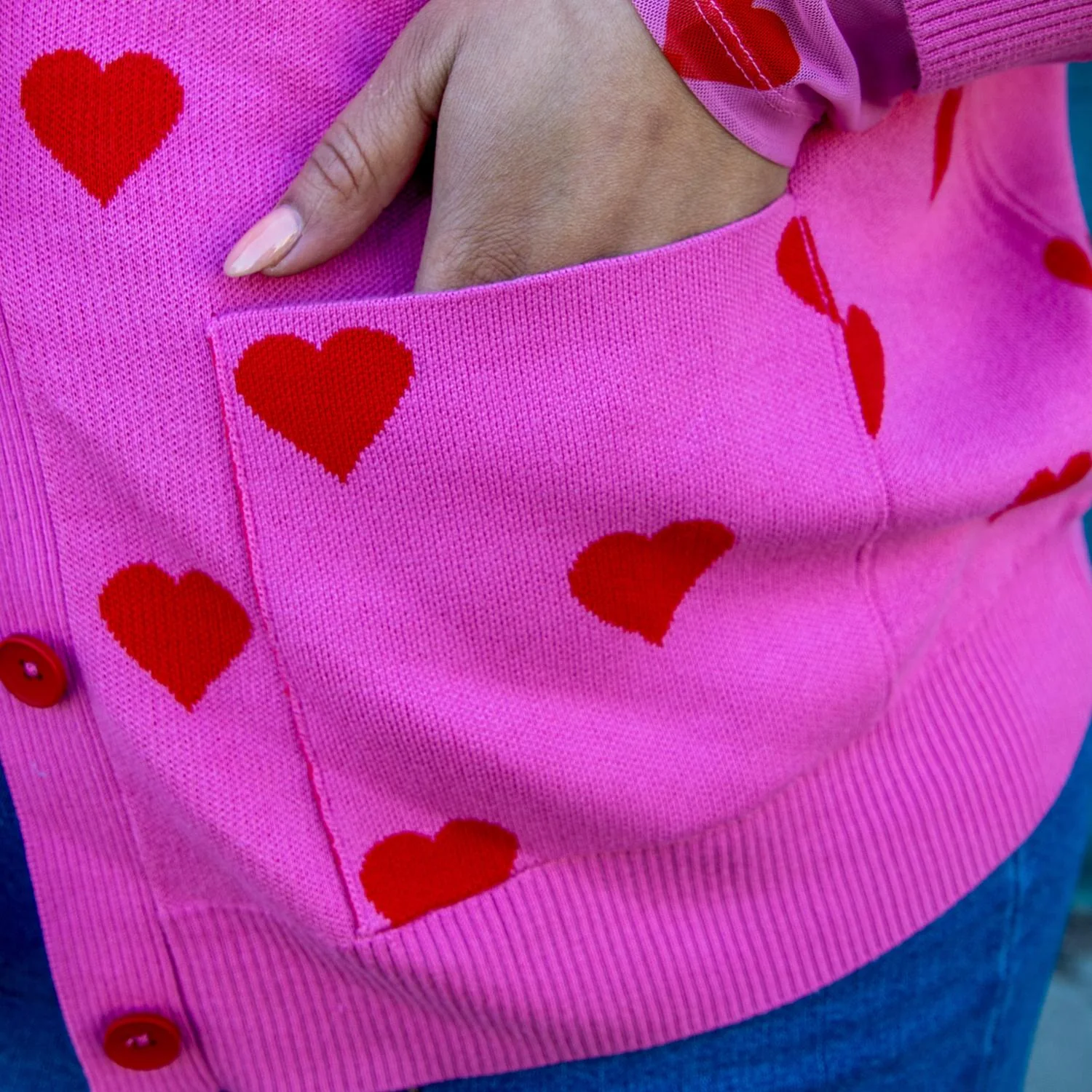 Cotton Rich Cardigan - Love Me - Image 4
