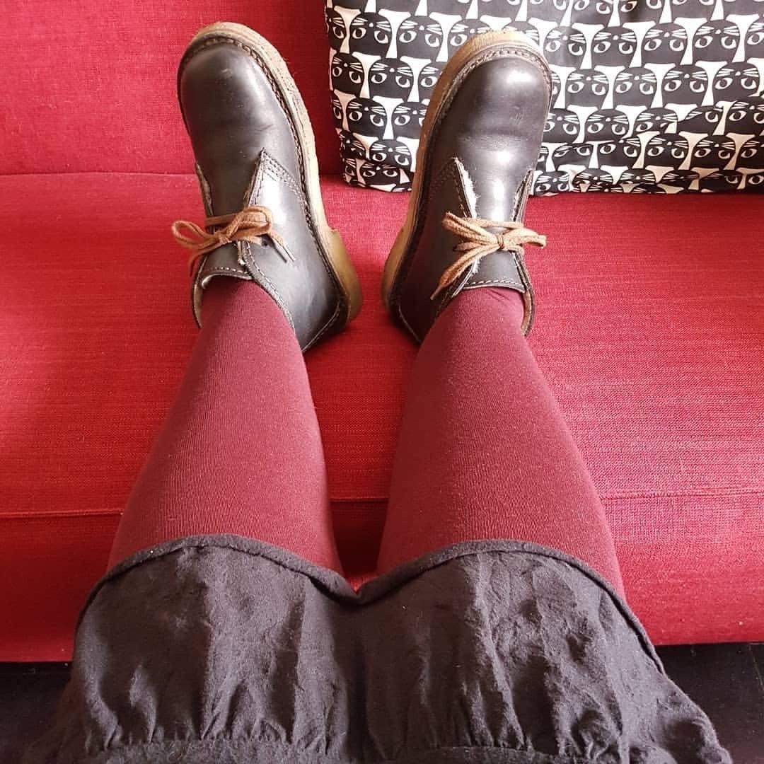 Merino Wool Tights - Red Velvet Cake - Image 17