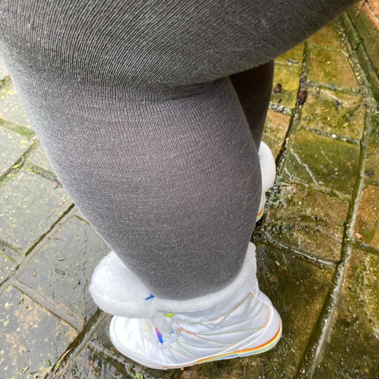 Merino Wool Tights - Silver Lining - Image 14