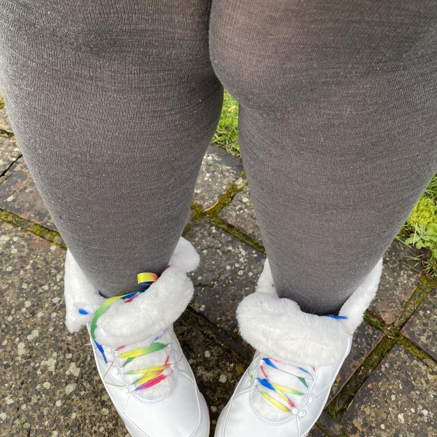 Merino Wool Tights - Silver Lining - Image 9