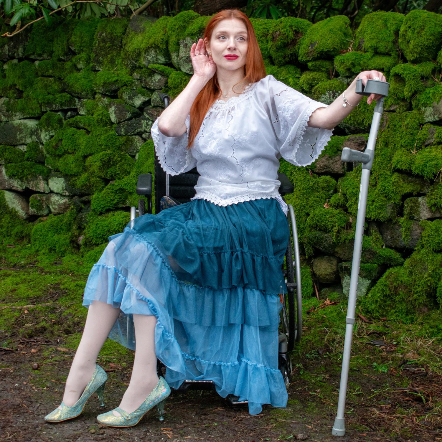 Mesh Maxi Skirt - Blue Ombre - Image 20