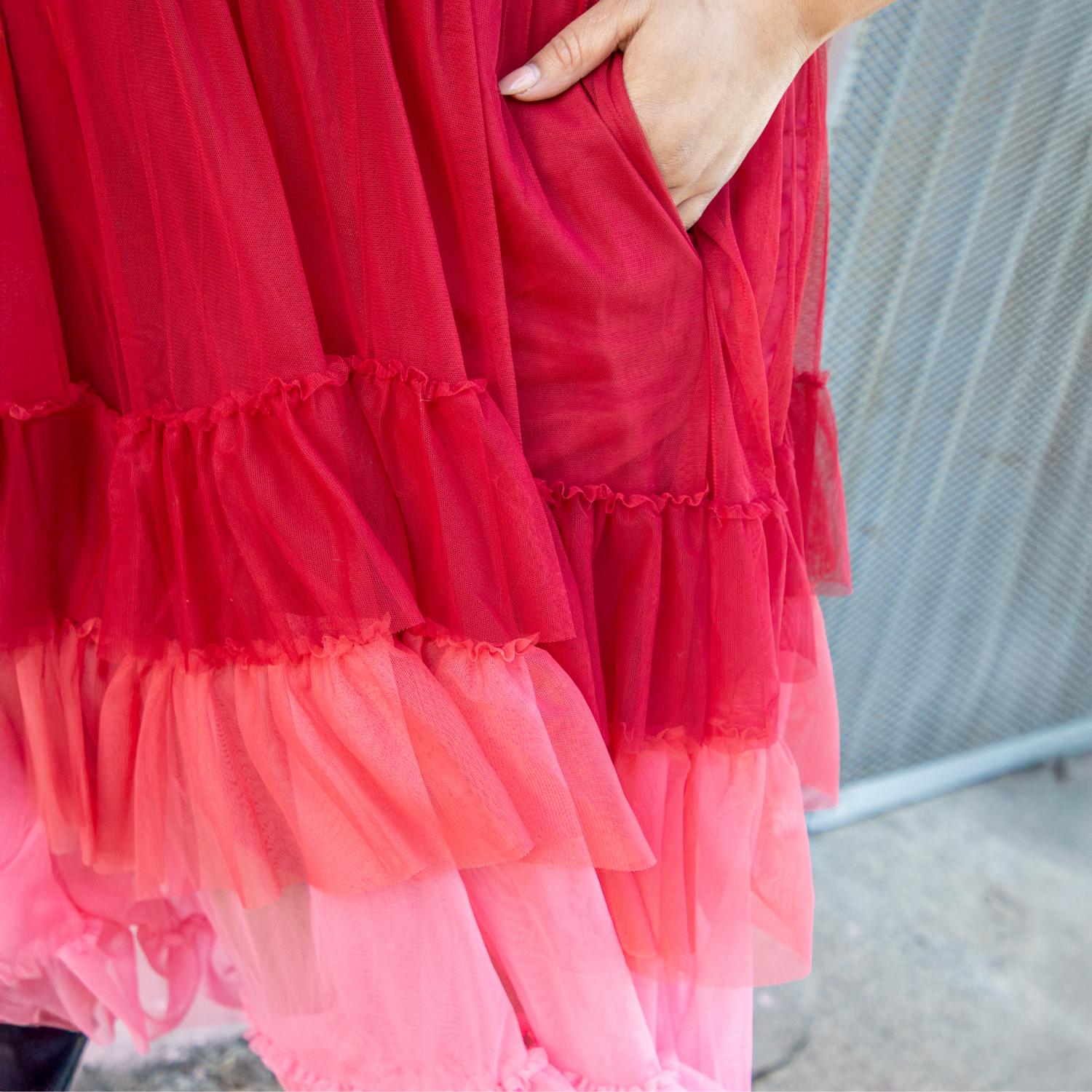 Mesh Maxi Skirt - Pirouette Ombre - Image 5