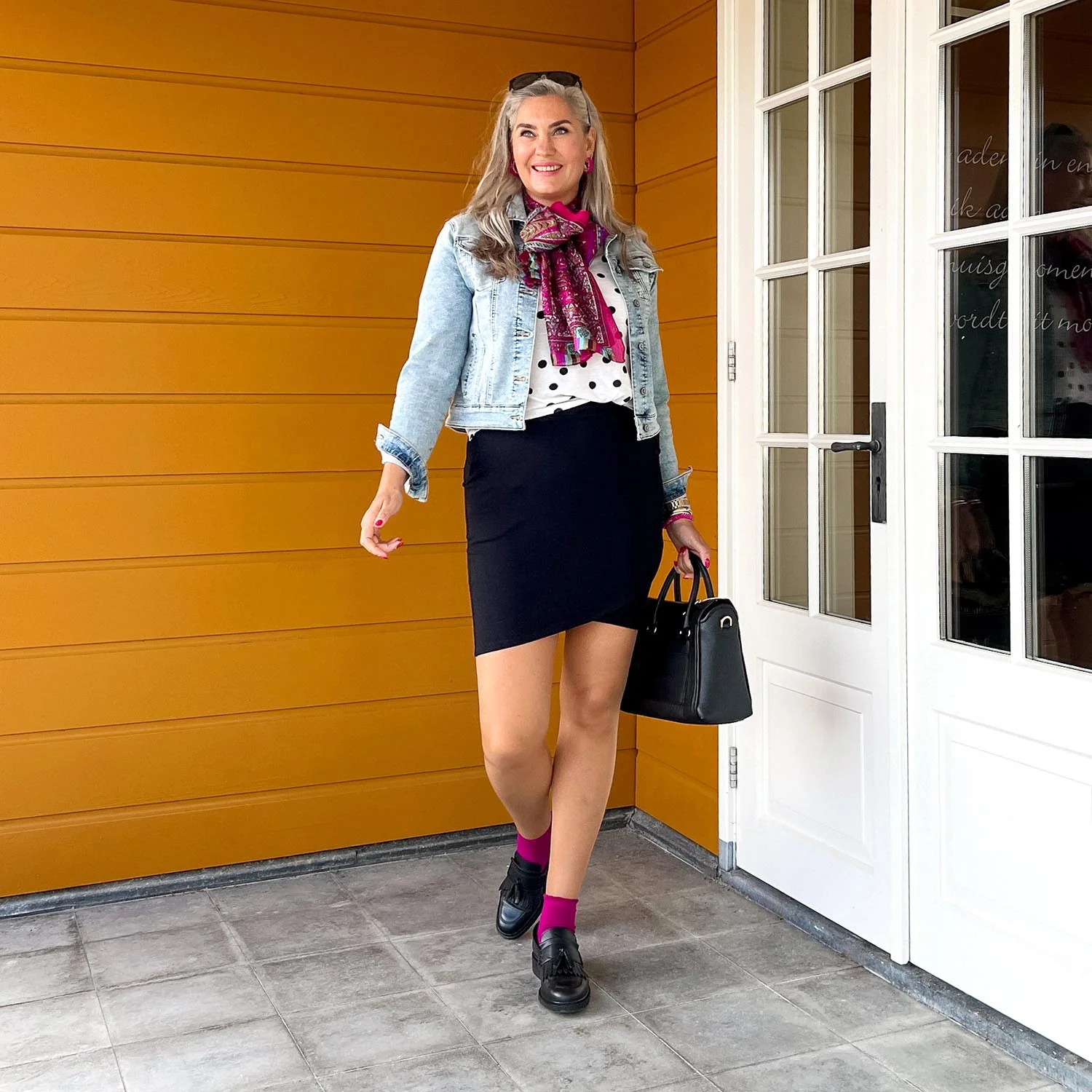 Tulip Mini Skirt - Black - Image 7
