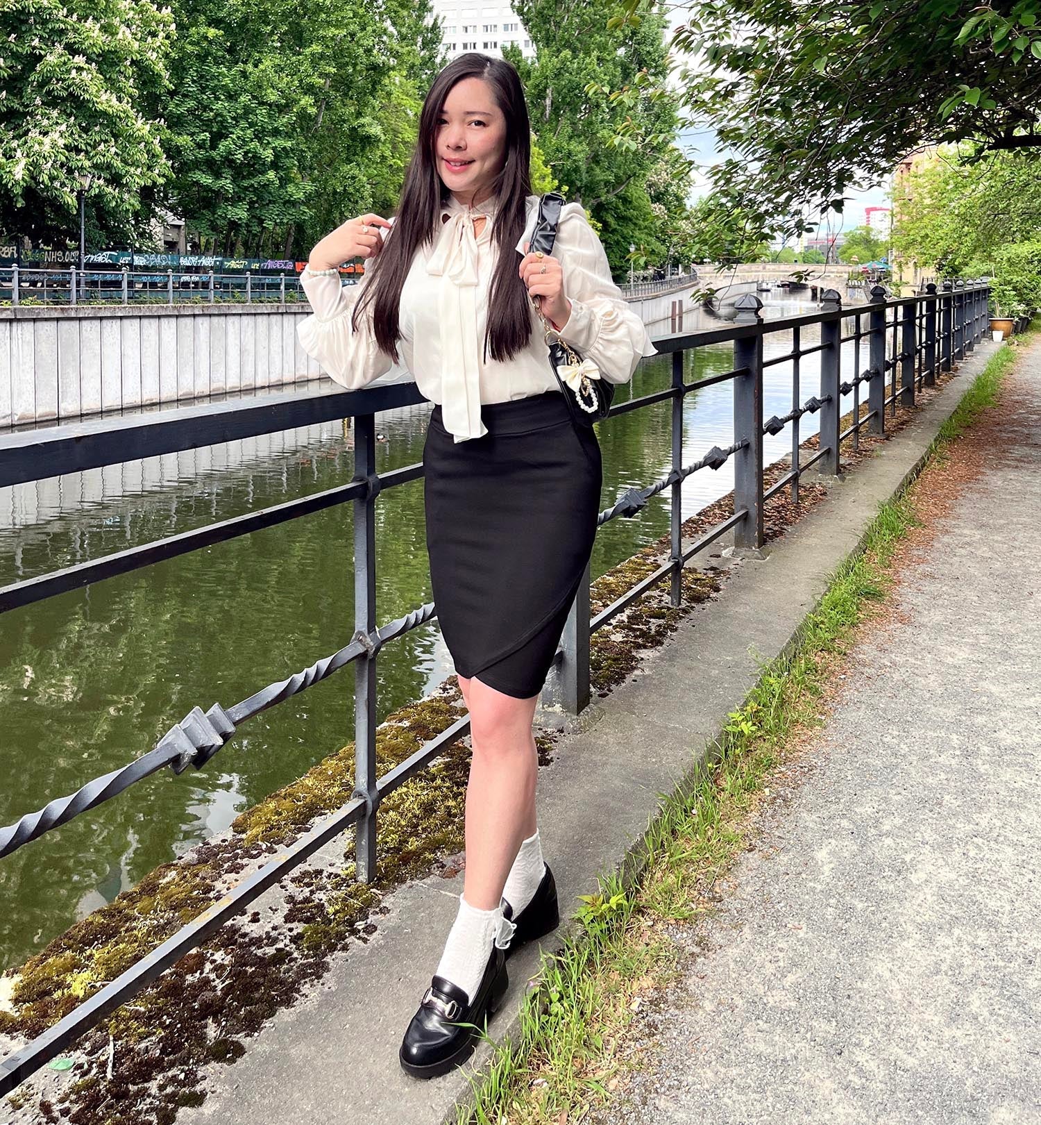 Tulip Mini Skirt - Black - Image 8