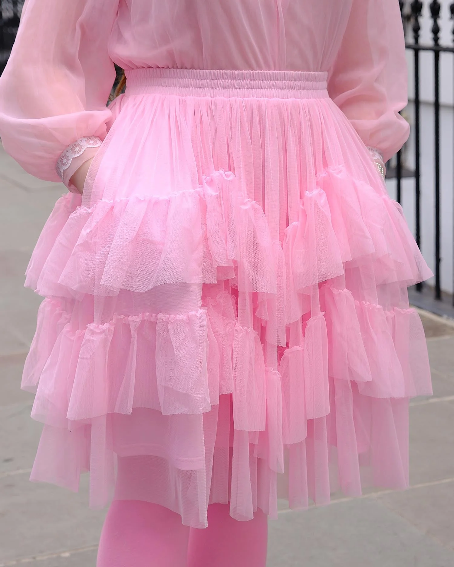 Mesh Skirt - Flushing Pink - Image 11