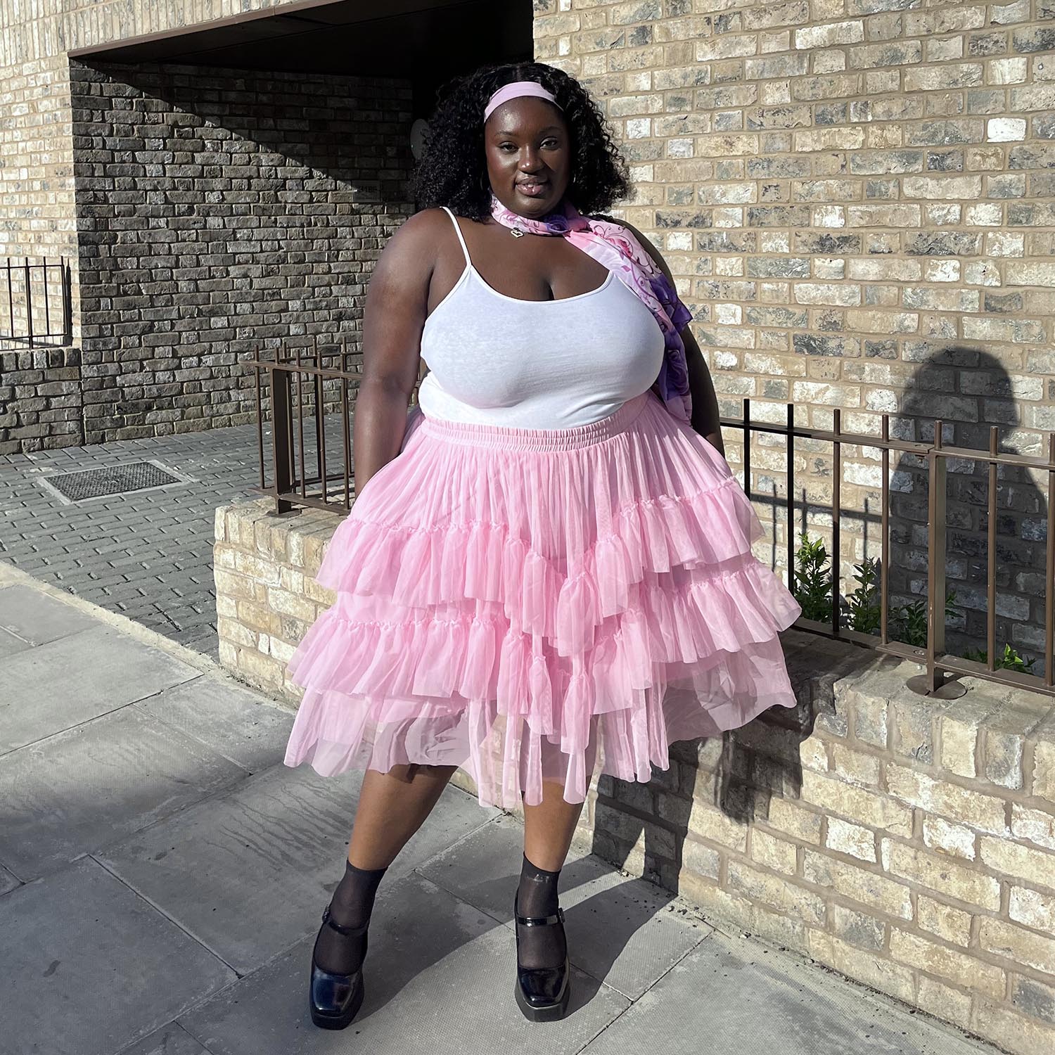 Mesh Skirt - Flushing Pink - Image 14