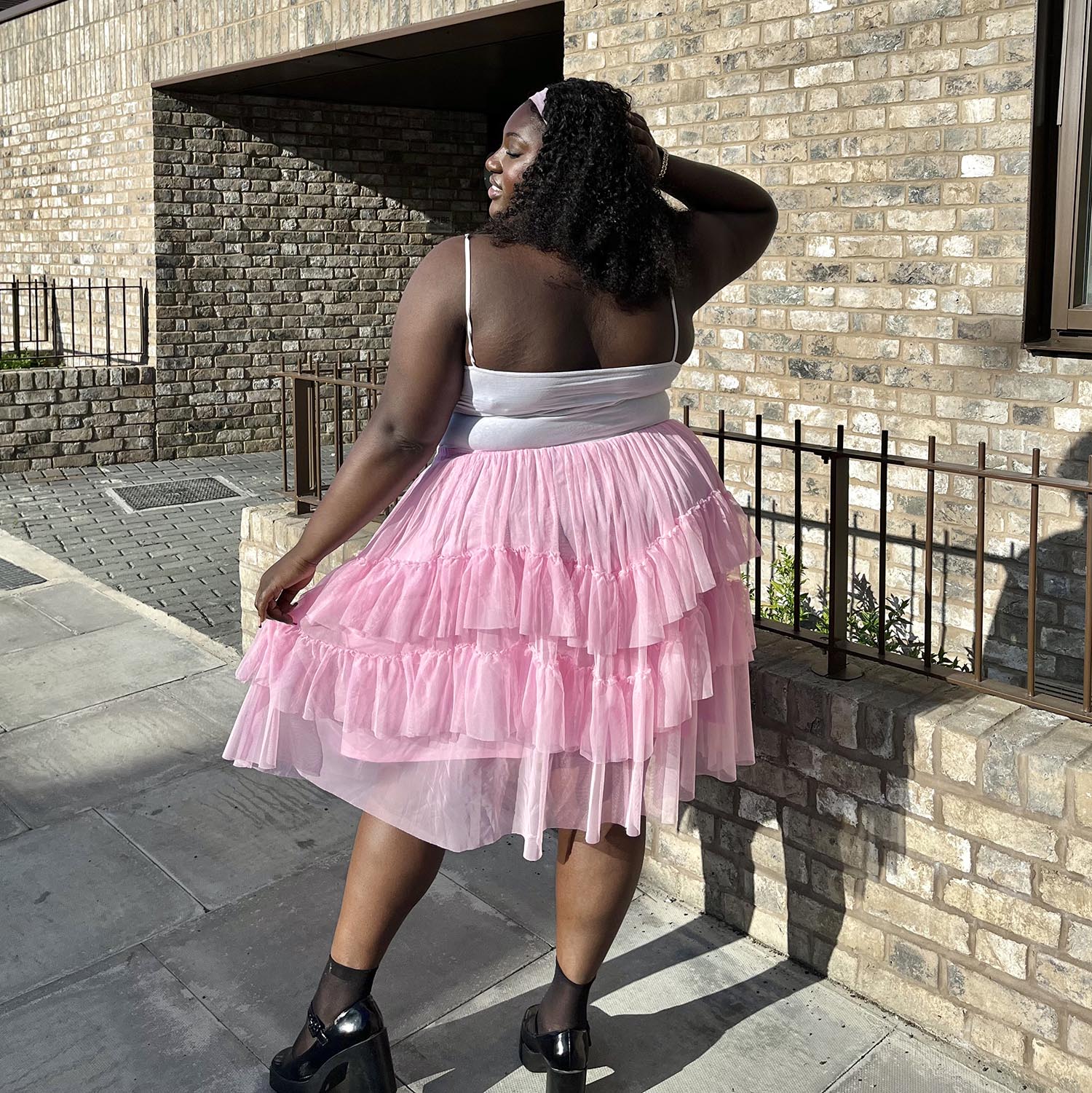 Mesh Skirt - Flushing Pink - Image 15