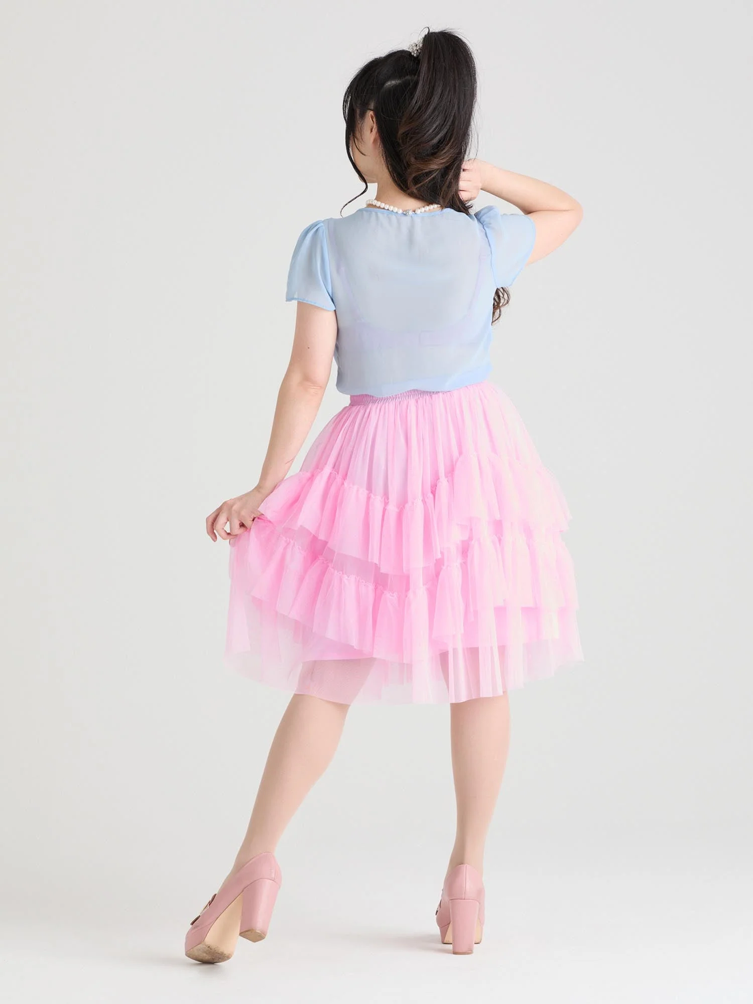 Mesh Skirt - Flushing Pink - Image 16