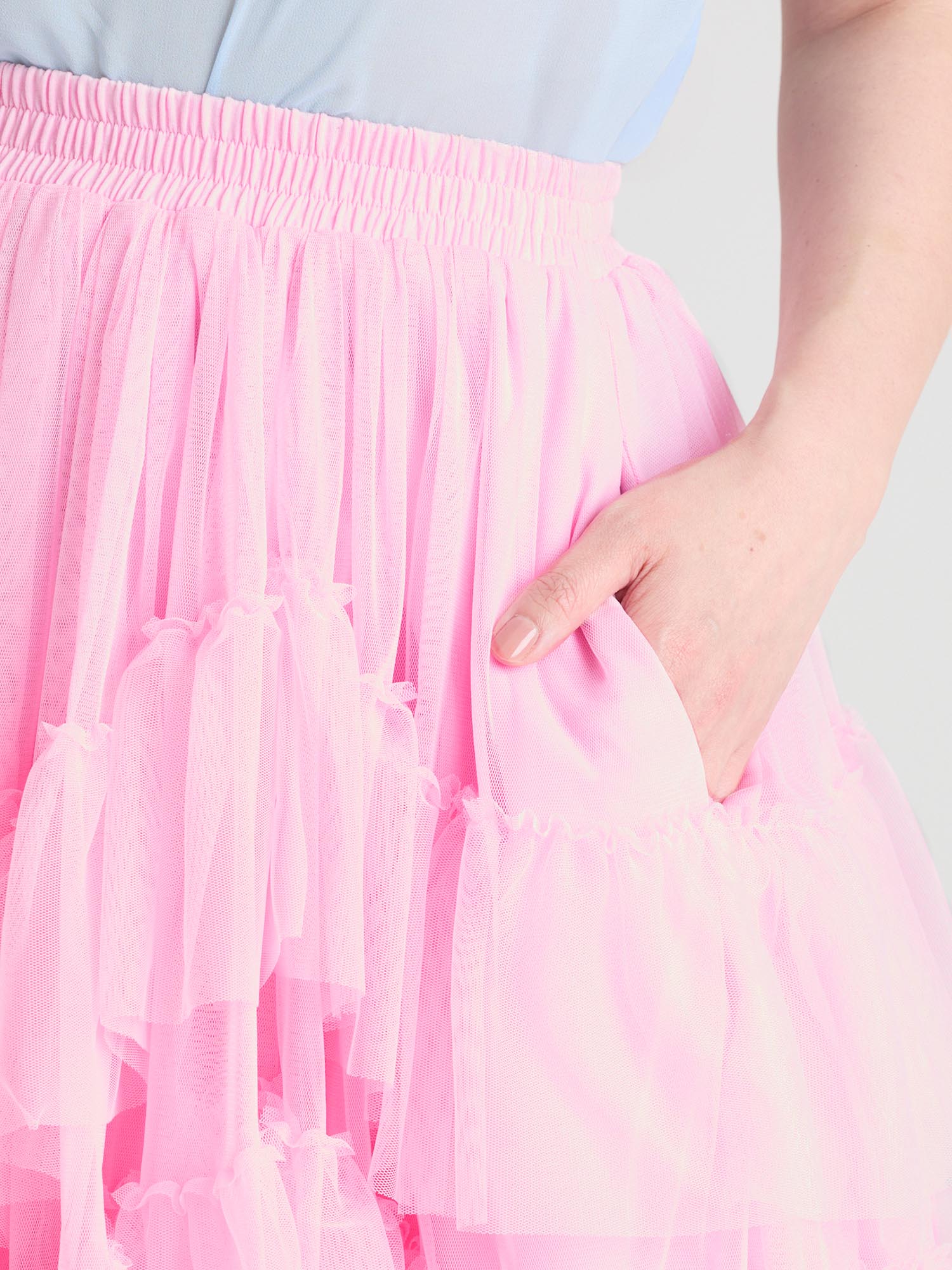 Mesh Skirt - Flushing Pink - Image 17