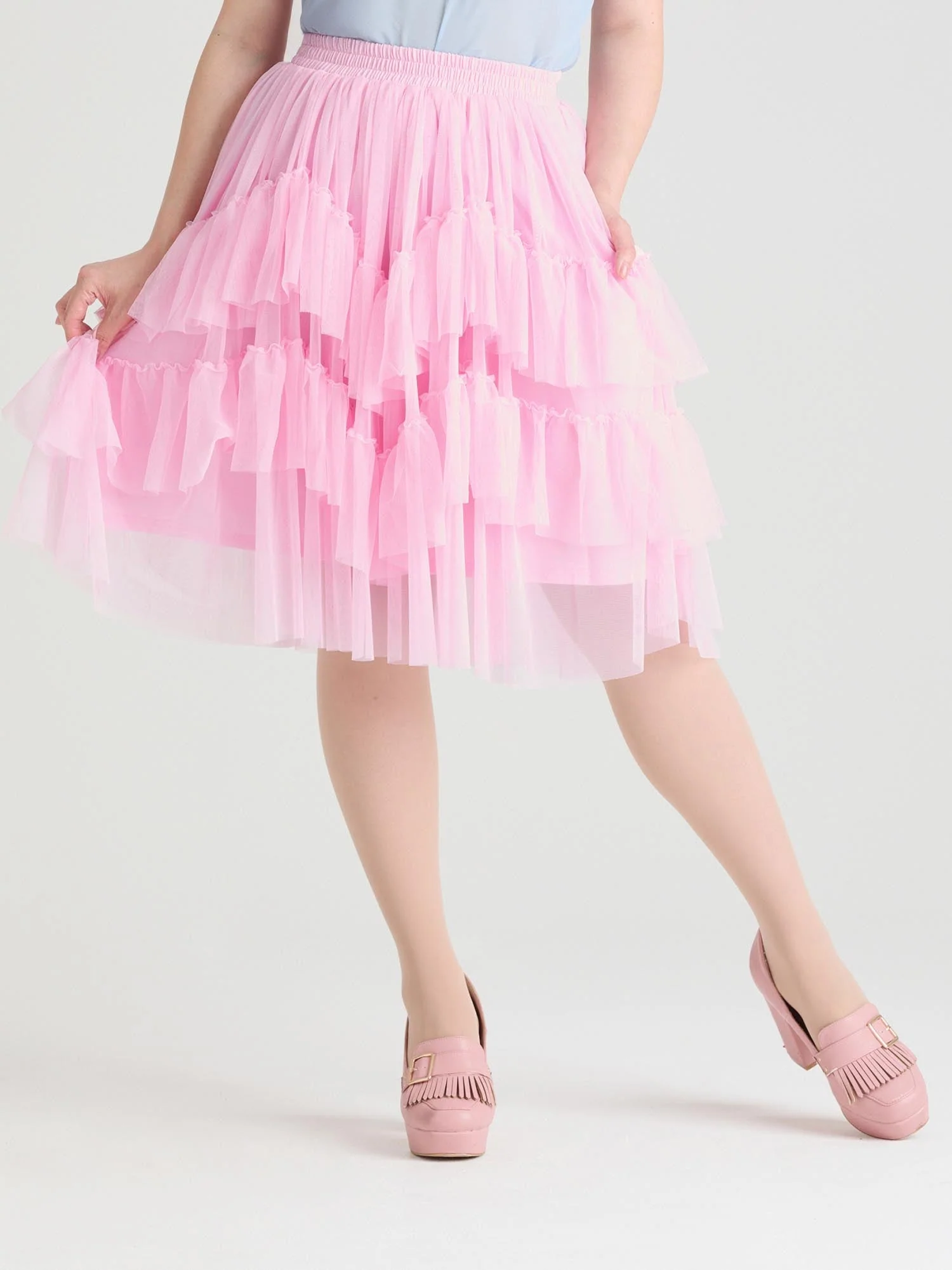Mesh Skirt - Flushing Pink - Image 6