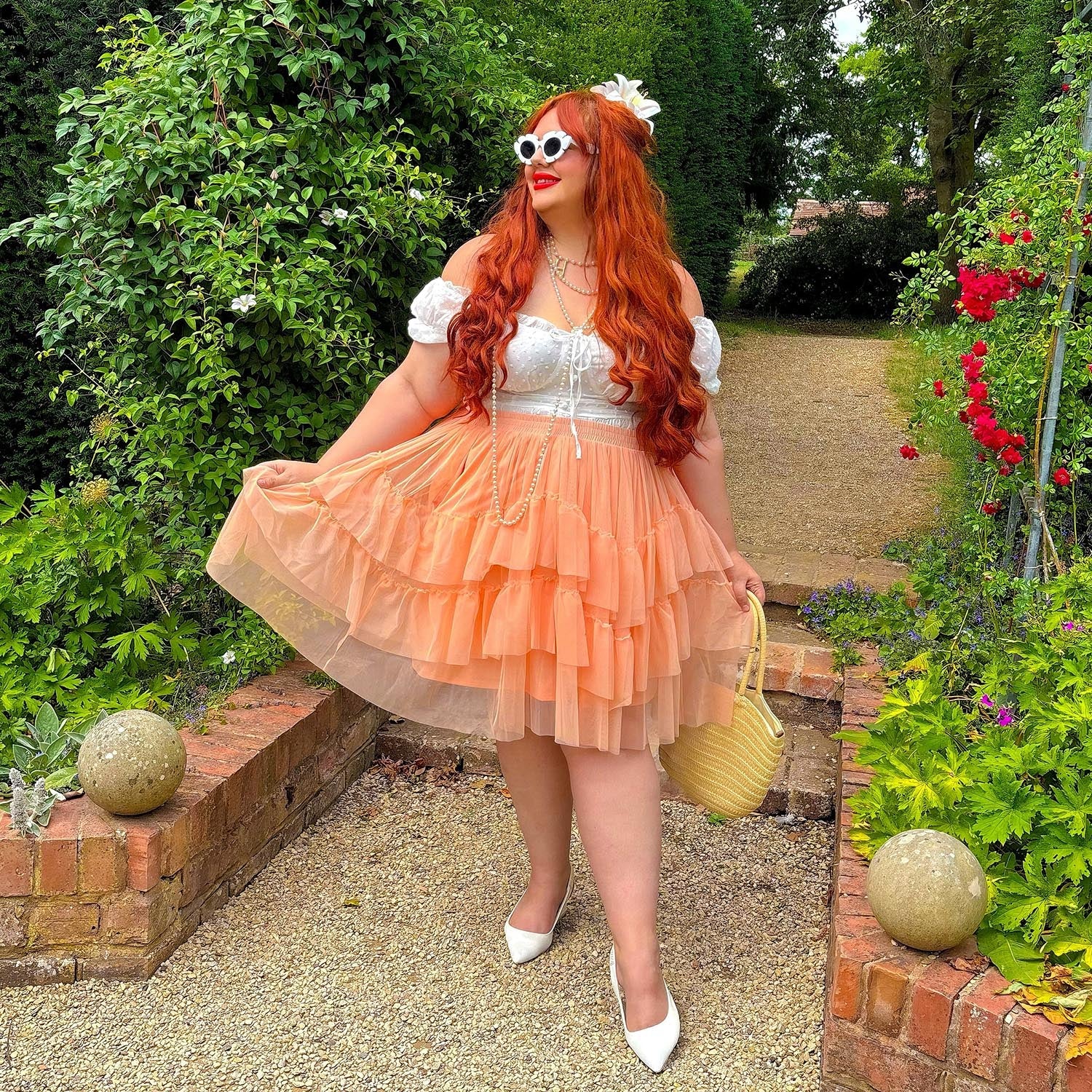 Mesh Skirt - Peach Mousse - Image 12