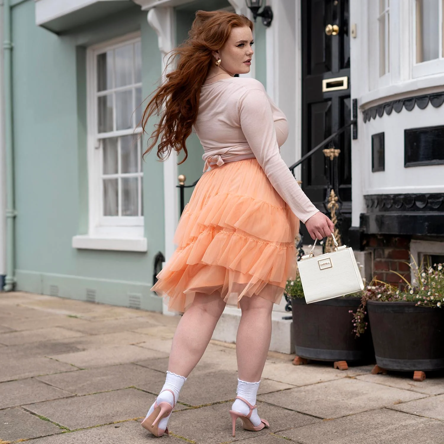 Mesh Skirt - Peach Mousse - Image 18