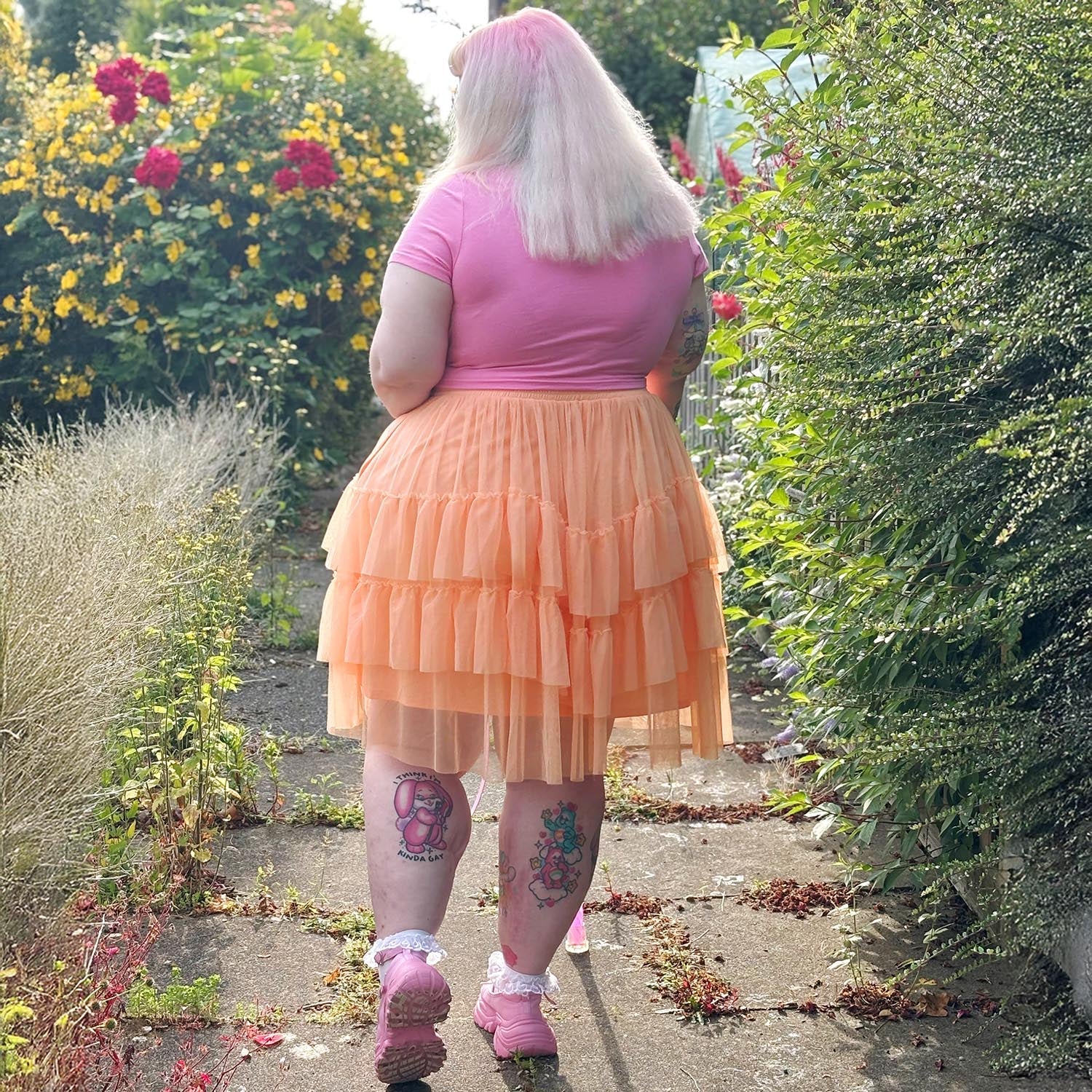Mesh Skirt - Peach Mousse - Image 20