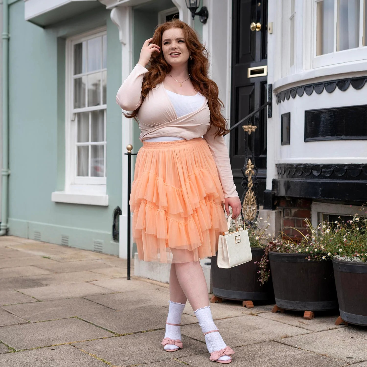 Mesh Skirt - Peach Mousse - Image 22