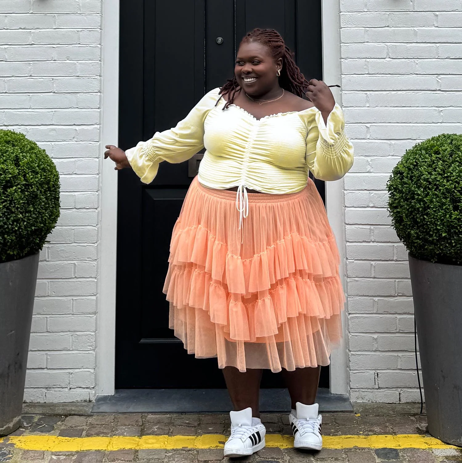Mesh Skirt - Peach Mousse - Image 23