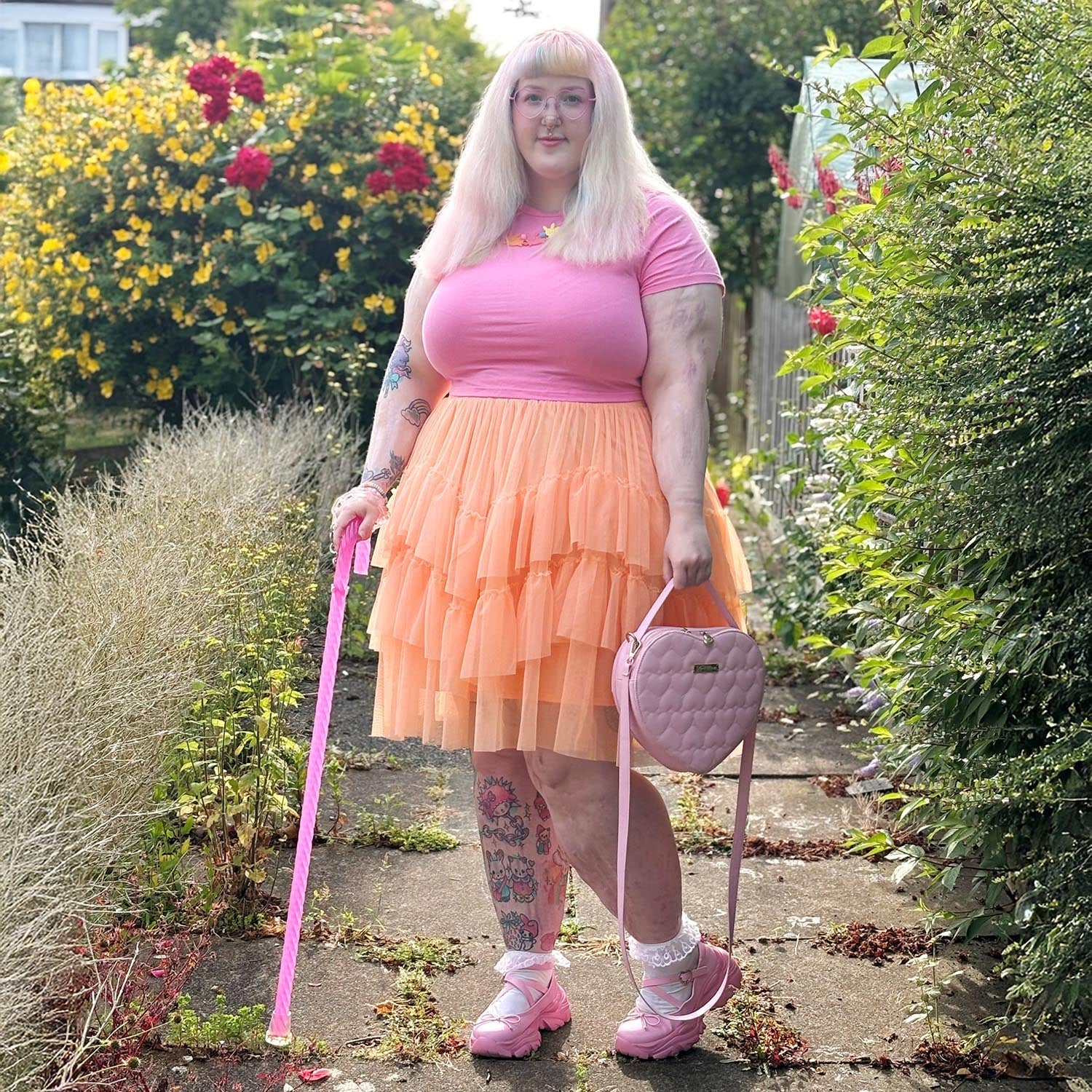 Mesh Skirt - Peach Mousse - Image 25