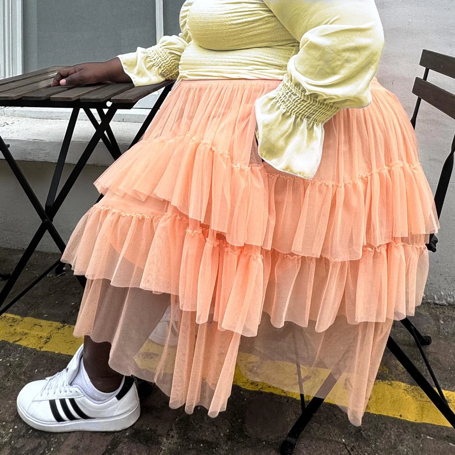 Mesh Skirt - Peach Mousse - Image 26