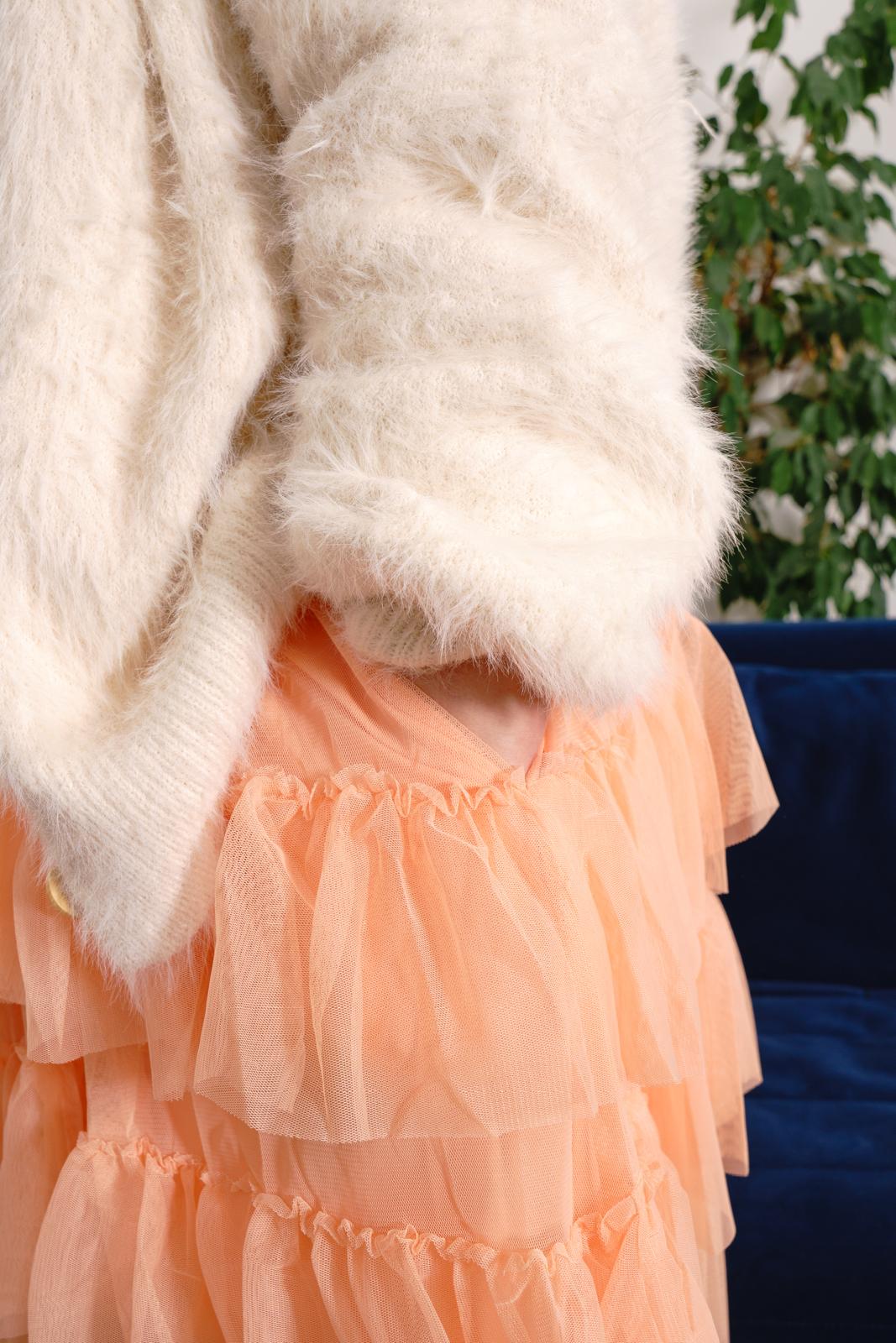 Mesh Skirt - Peach Mousse - Image 5