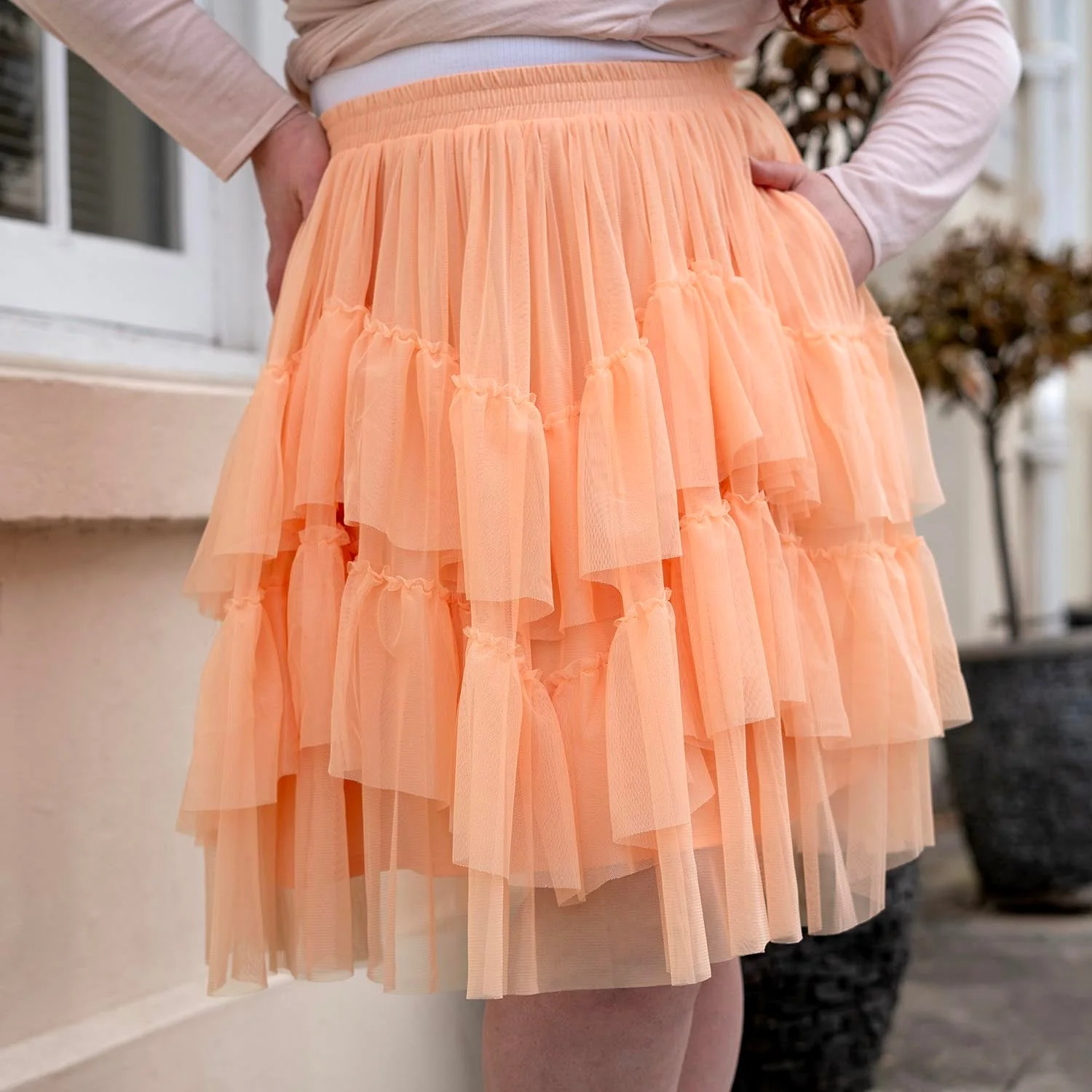 Mesh Skirt - Peach Mousse - Image 7