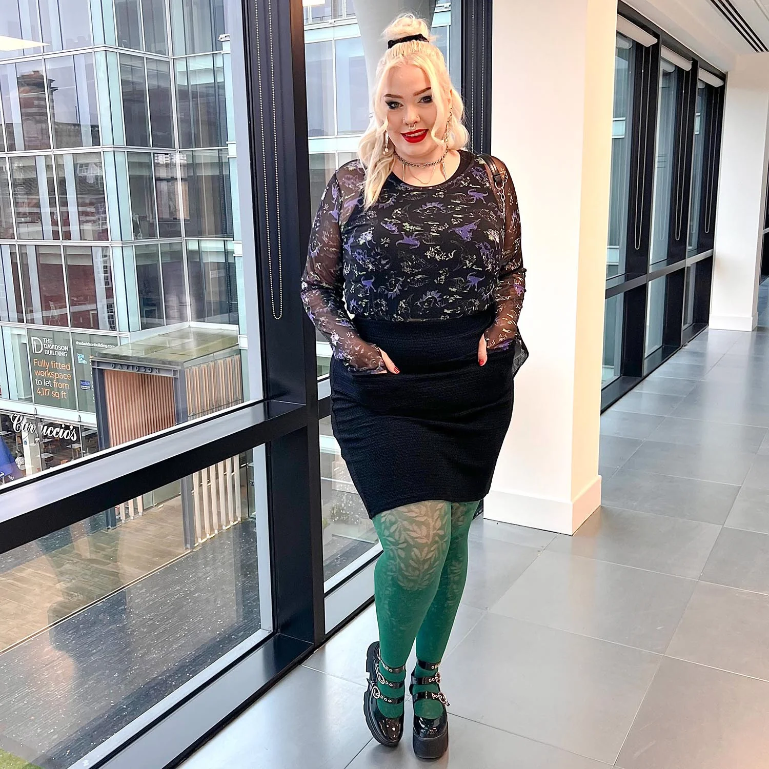 Mini Pencil Skirt - Archean - Image 3