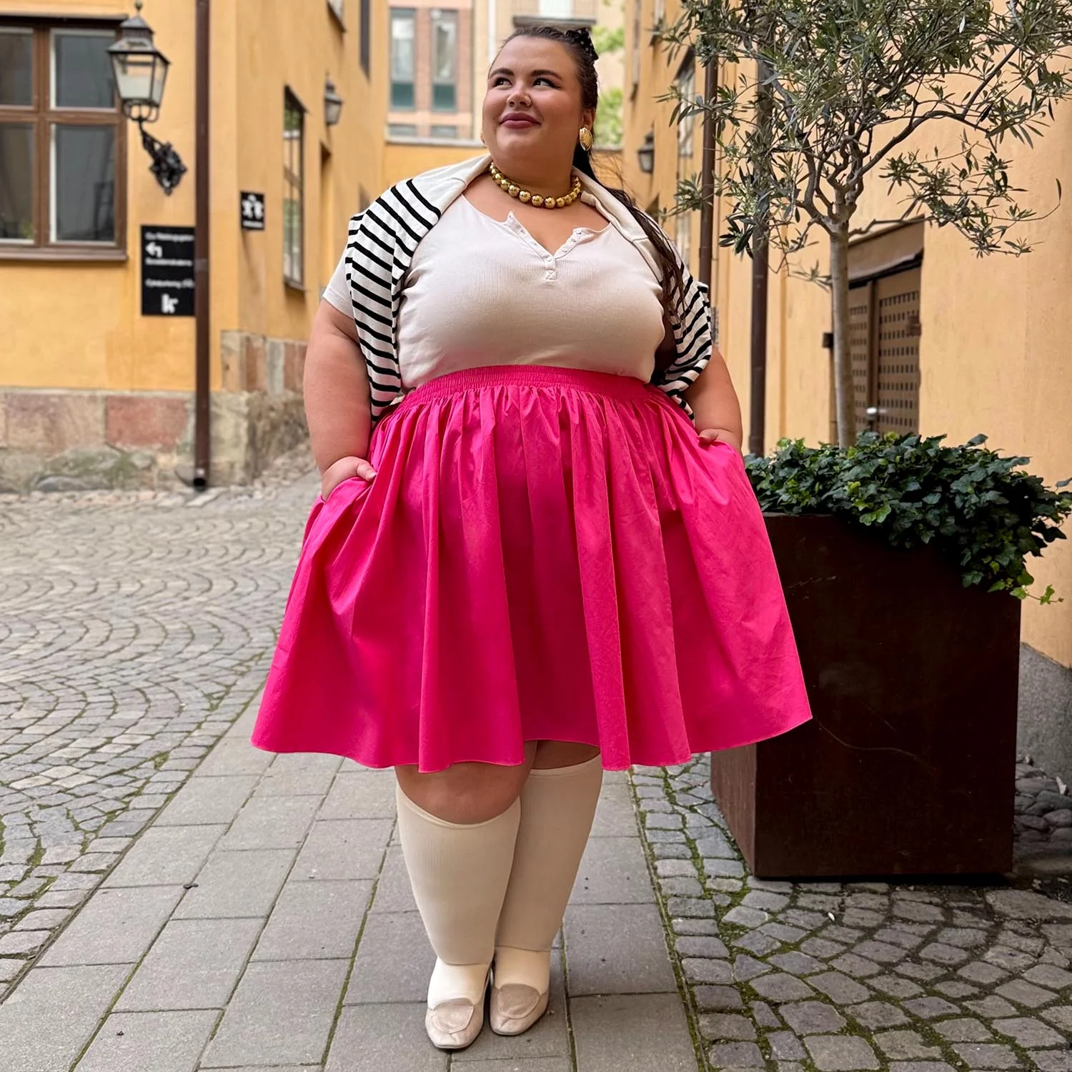 Poplin Skirt - Bubblegum - Image 4