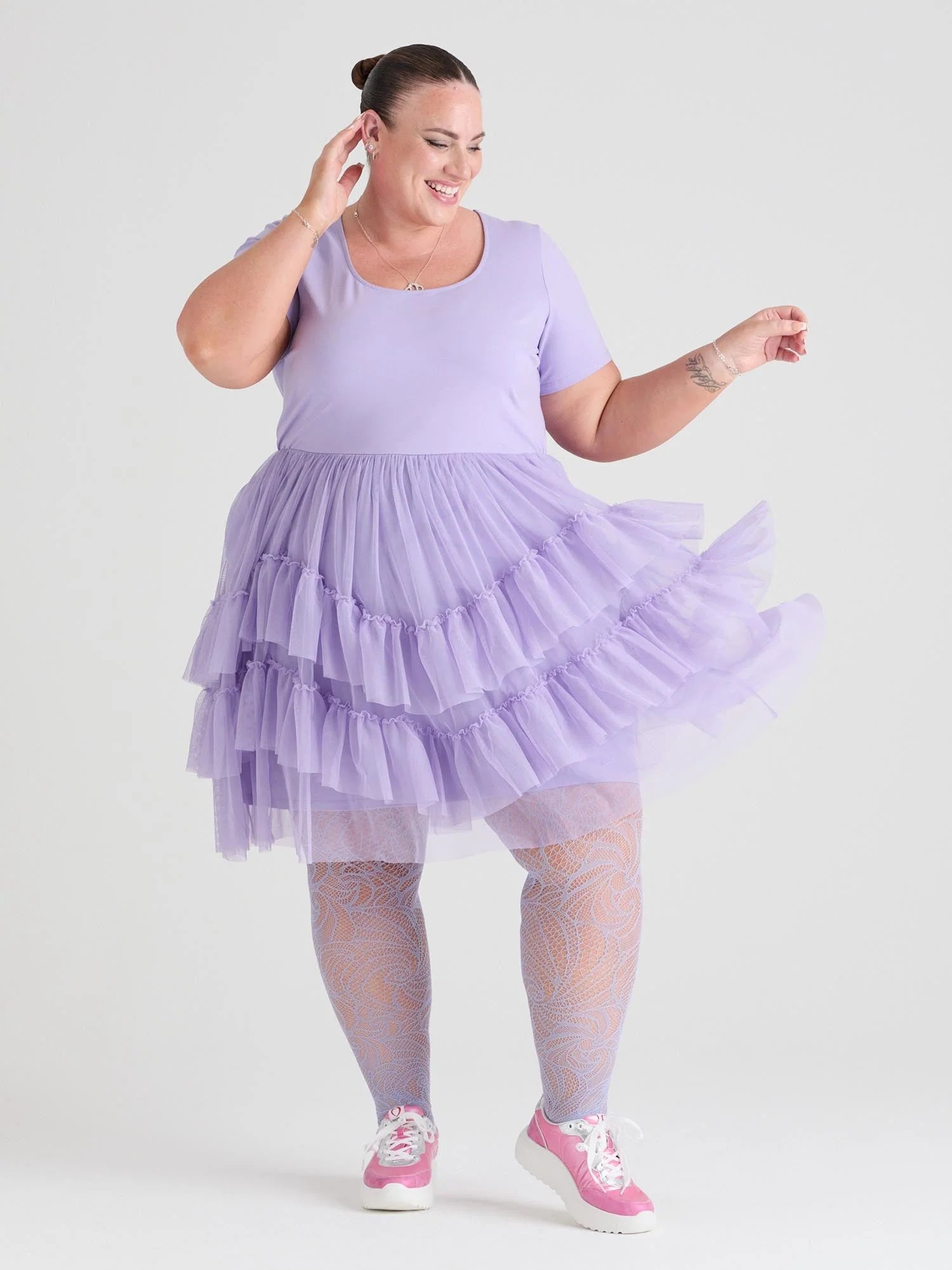 Tee Mesh Dress - Lavender Fields - Image 16