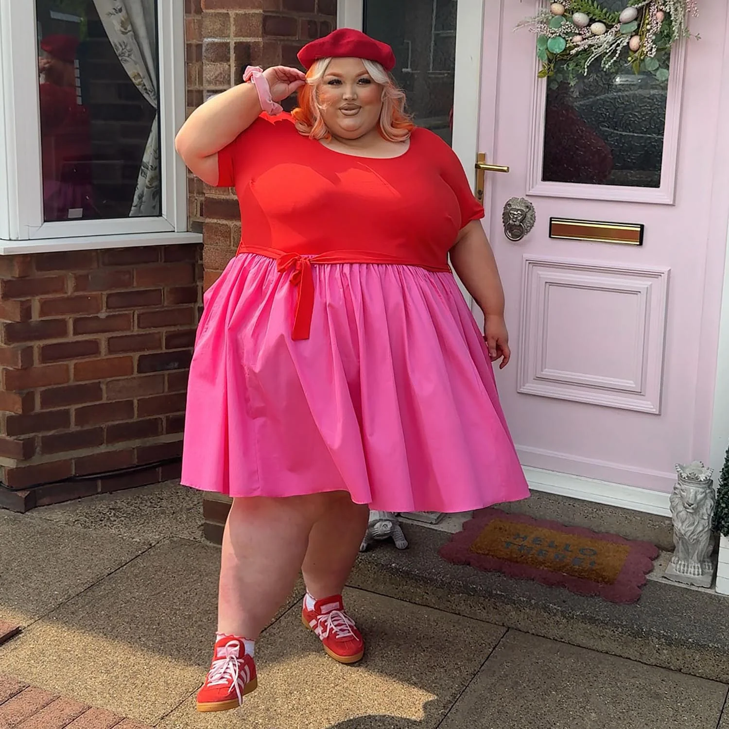 Poplin Tee Dress - Sangria/Pink Lady - Image 16